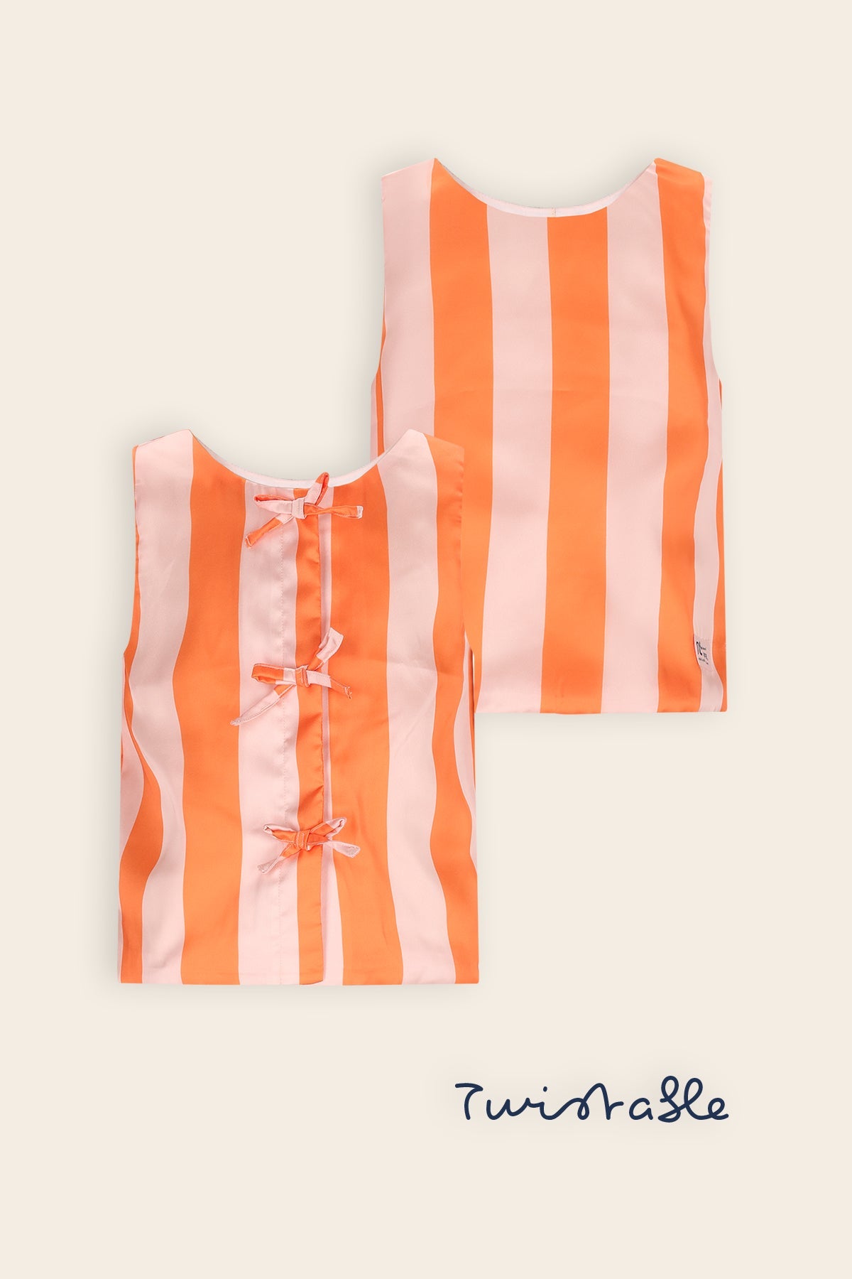 NoNo Tessy 2-zijdige Top Oranje