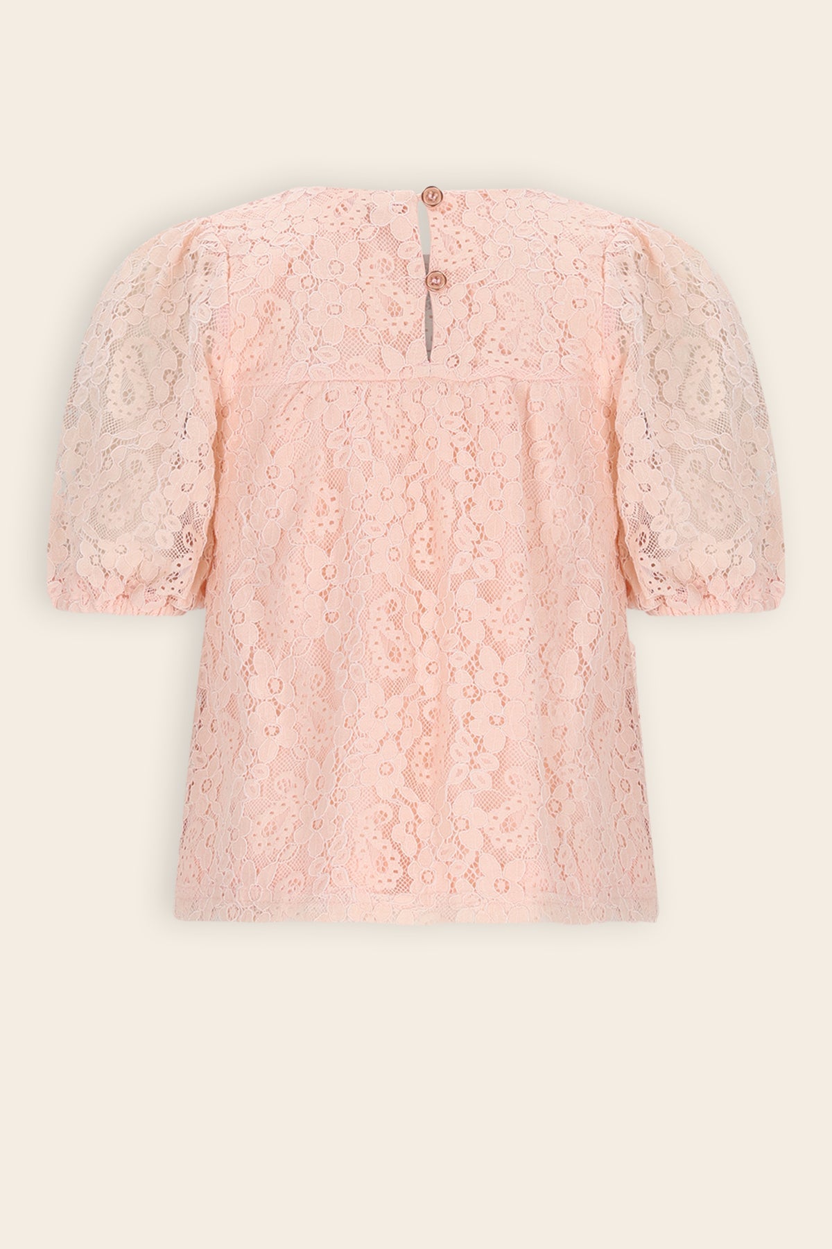 NoNo Tina Kanten Top Zacht Roze