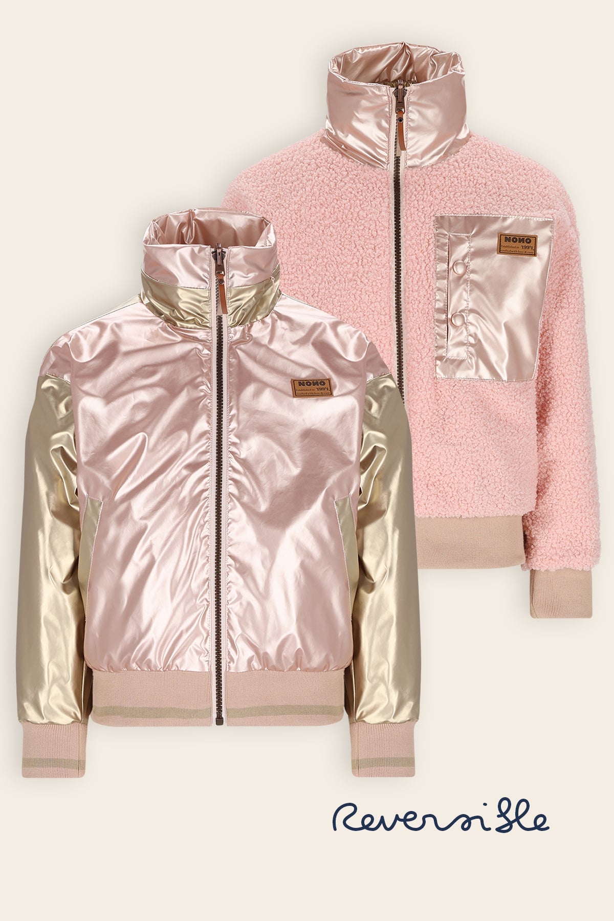 NoNo Doris Omkeerbare Zomerjas Zacht Roze