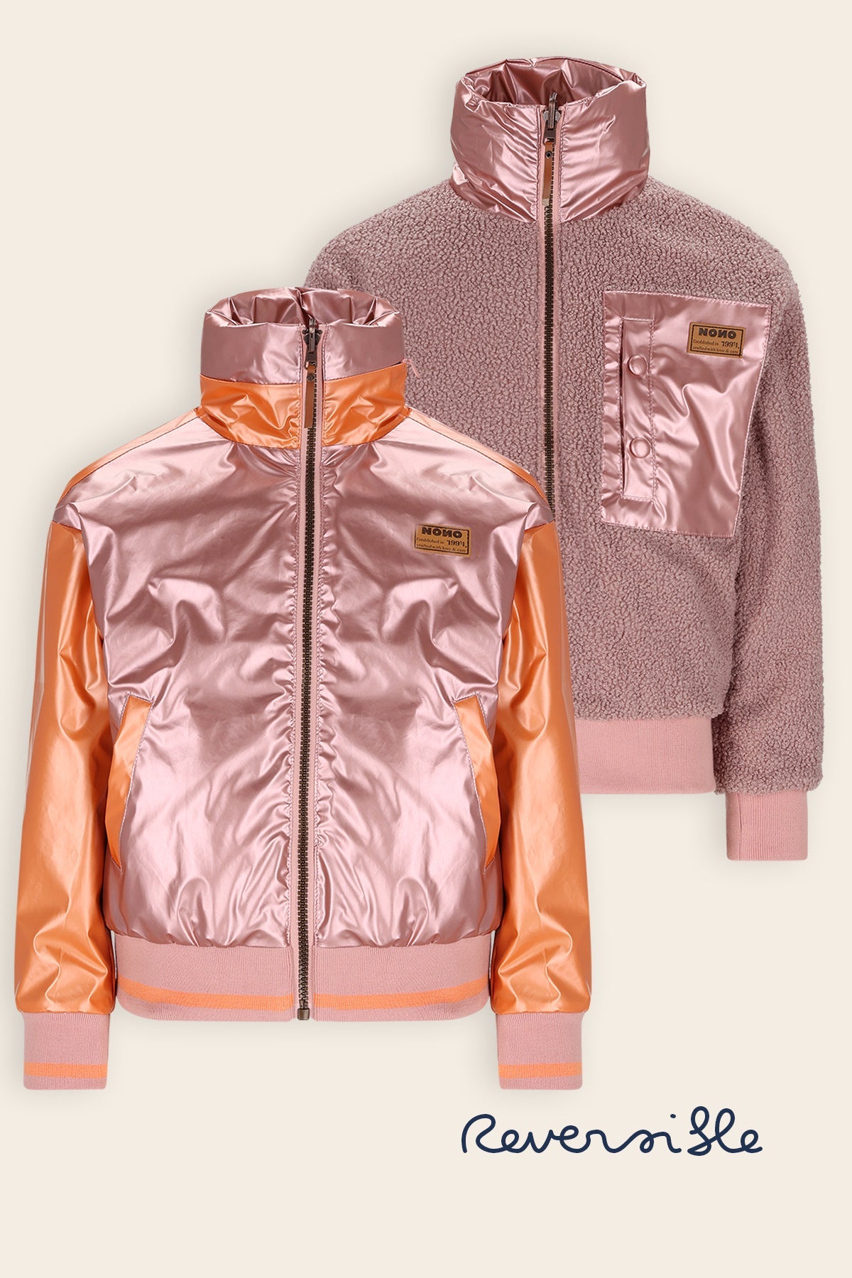 NoNo Doris Omkeerbare Zomerjas Oranje