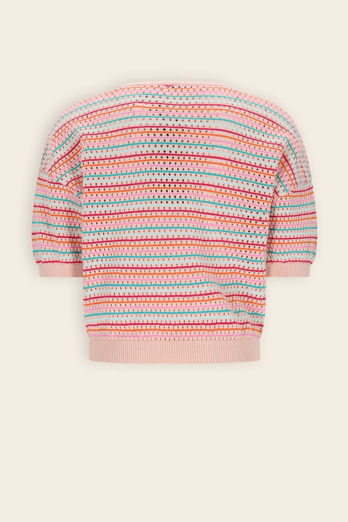 NoNo Keya Gebreide Ajour Top Mint Groen