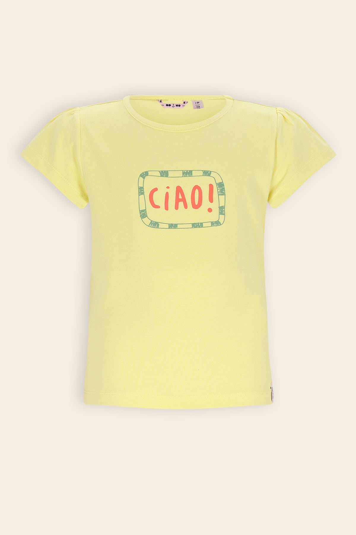 NoNo Kiss CIAO T-shirt Geel