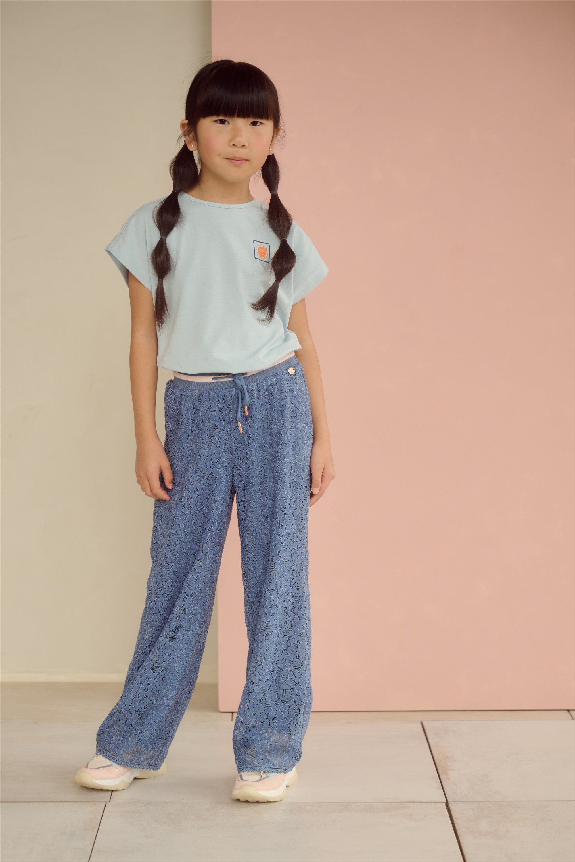 NoNo Kate Tshirt met Rugprint Blauw