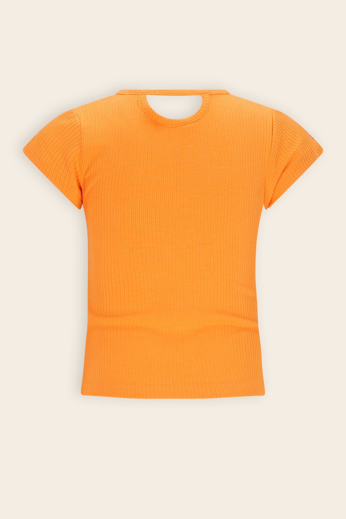 NoNo Kris RibJersey Top Oranje