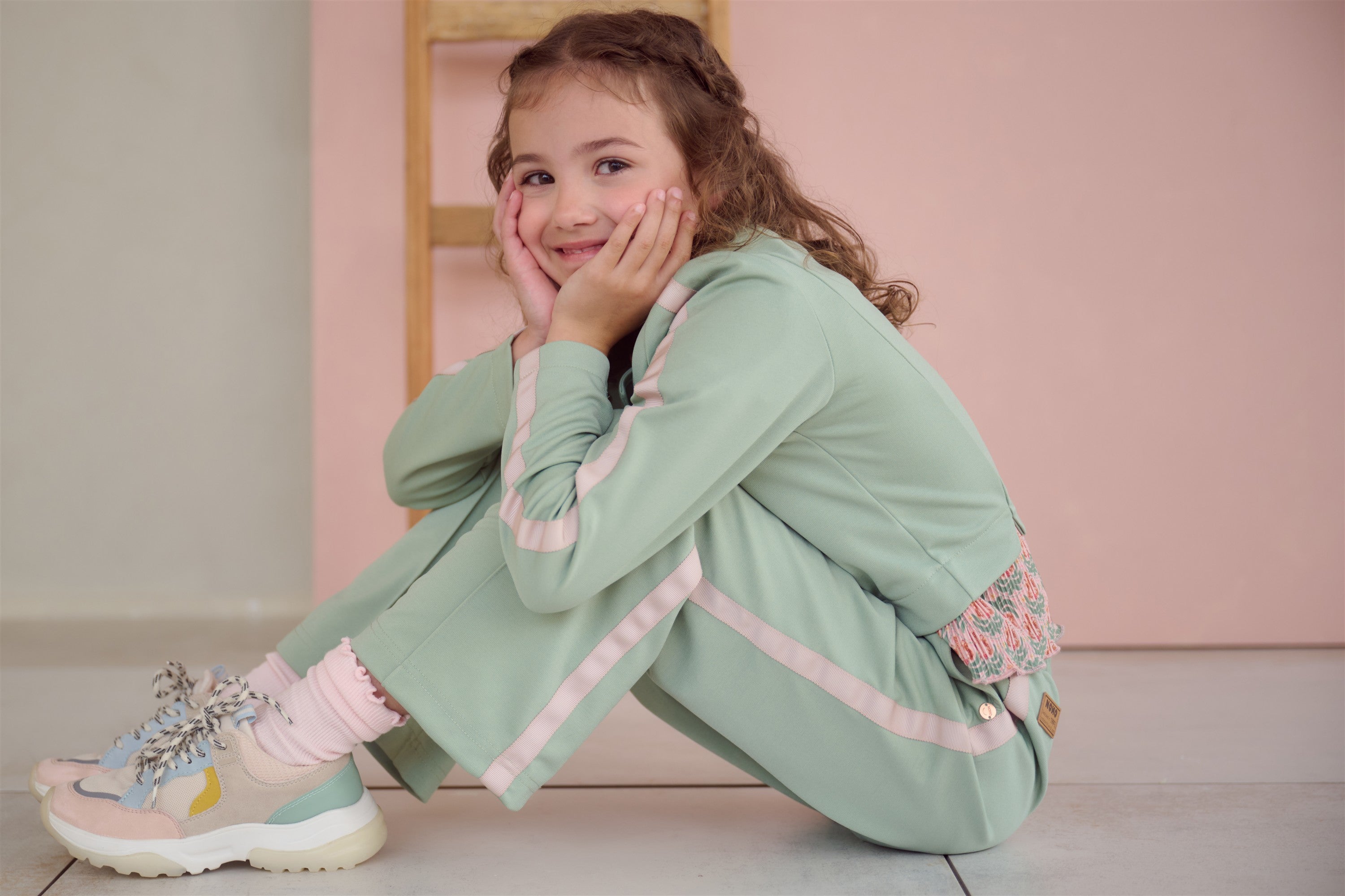 NoNo Sayla Wijde Broek Groen