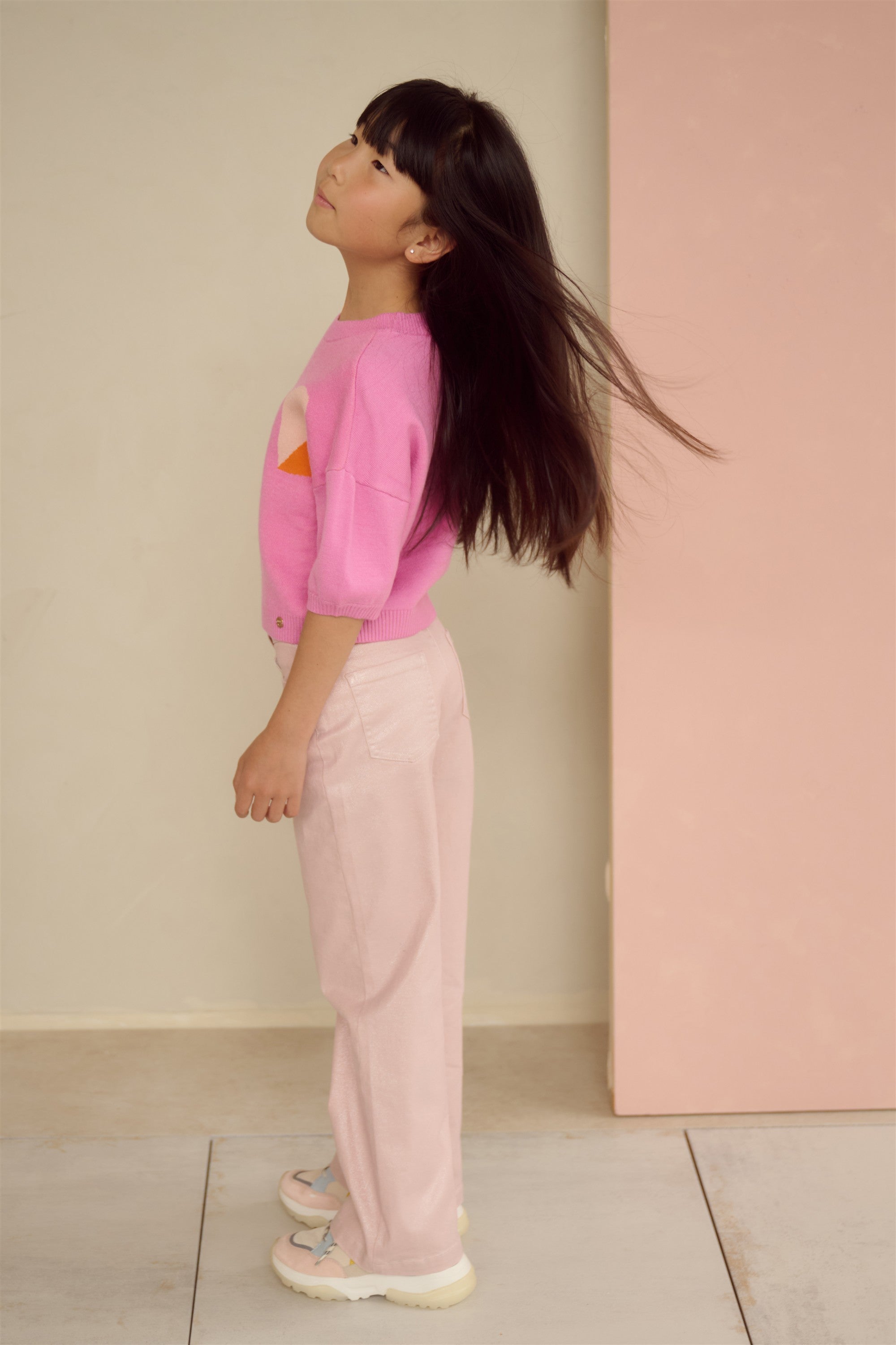 NoNo Siam Stretch Twill Pants Zacht Roze