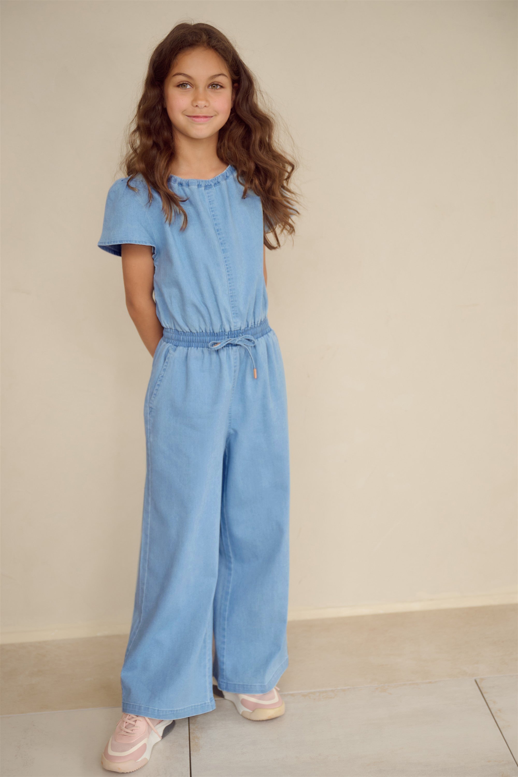 NoNo Syd Denim Jumpsuit Blauw