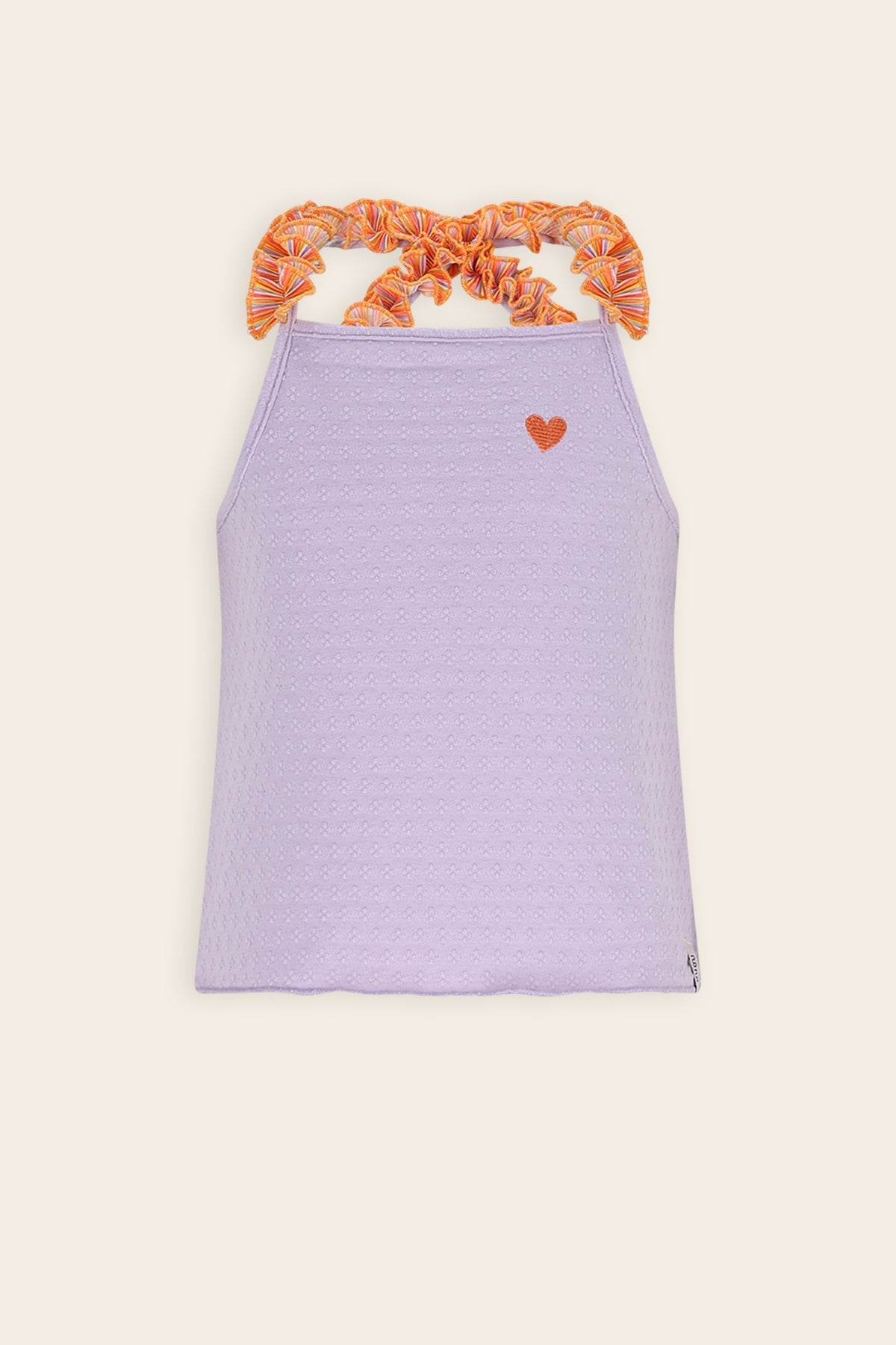 NoNo Kek Singlet met Gekruiste bandjes Paars