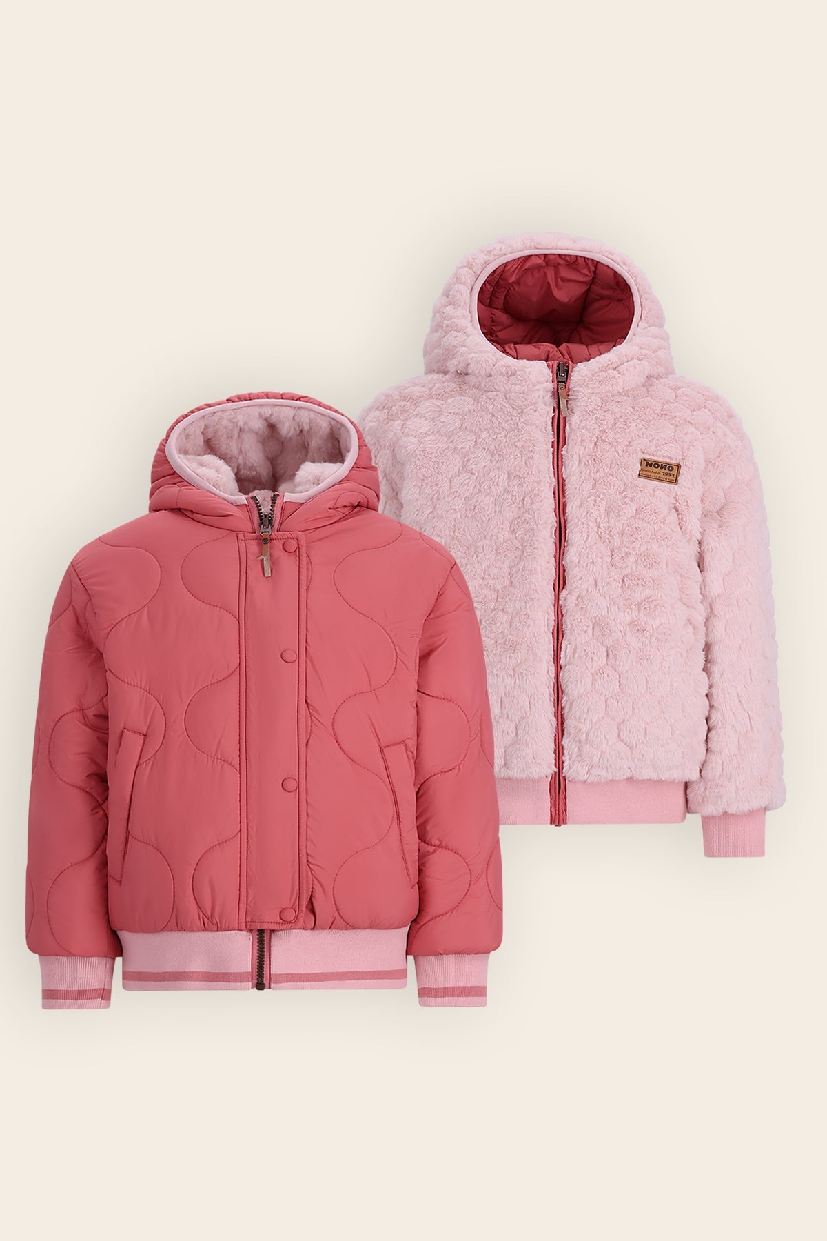 NoNo Bomby Reversible Bomberjas Roze