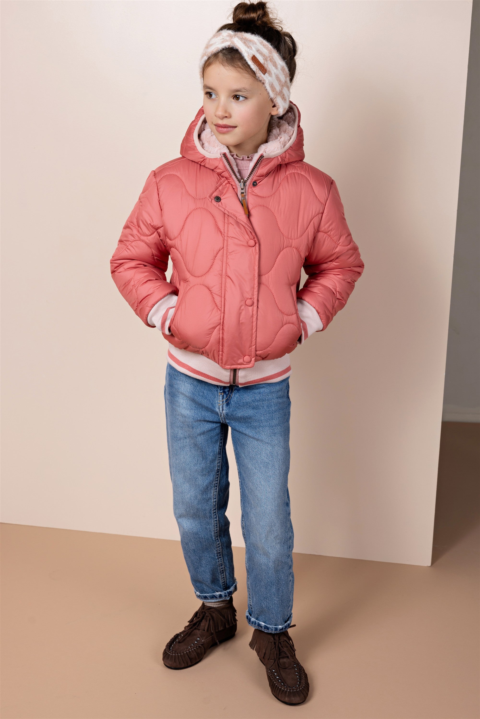 NoNo Bomby Reversible Bomberjas Roze