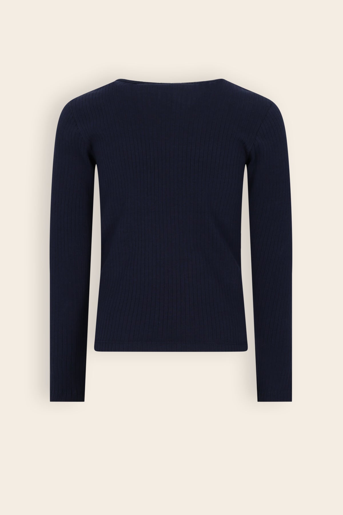 NoNo Kyas Rib Jersey Tshirt Donkerblauw
