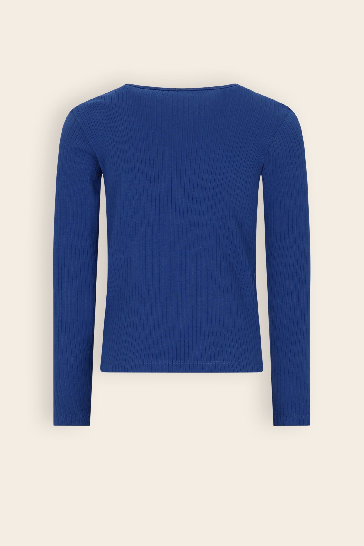 NoNo Kyas Rib Jersey Tshirt Blauw