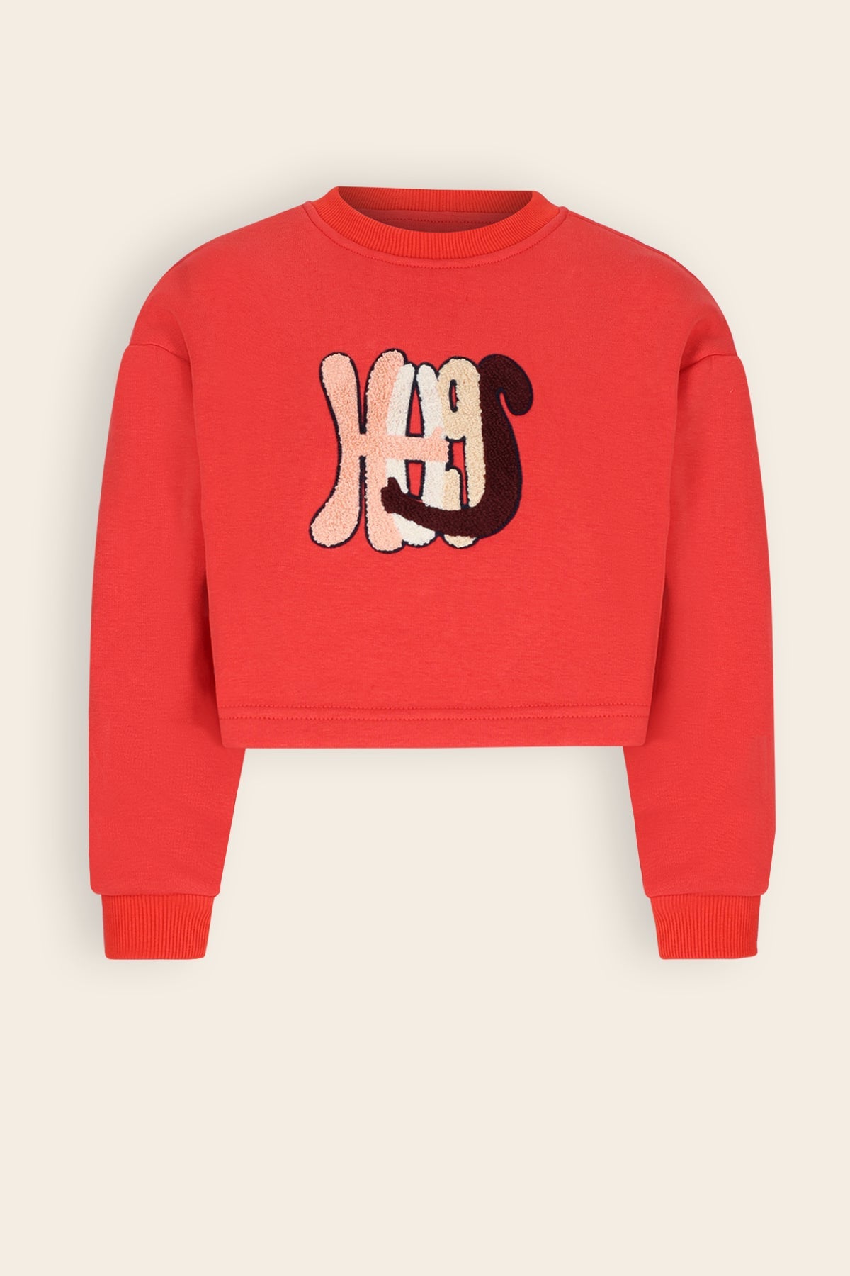 NoNo Kuya Cropped Zachte Sweater Rood