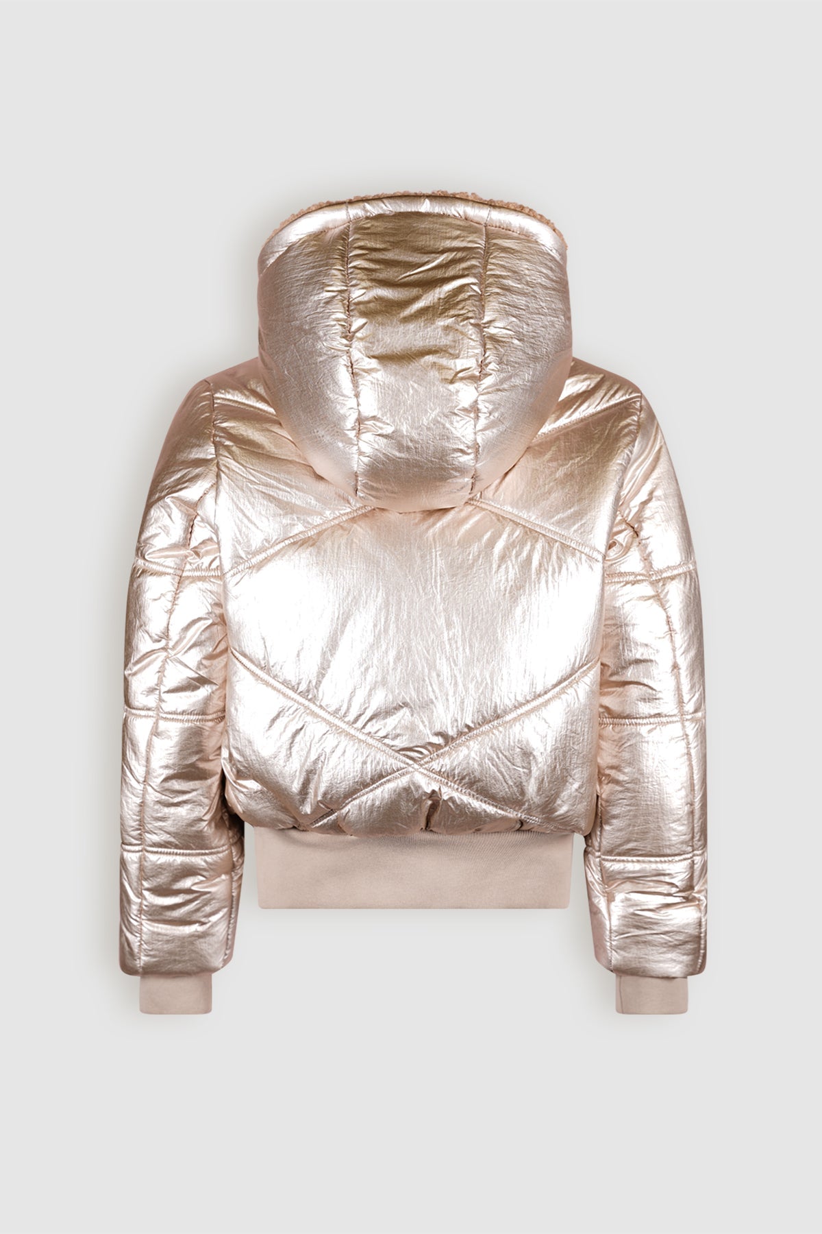 NoBell' Boy Bomber Jas met Capuchon Light Gold