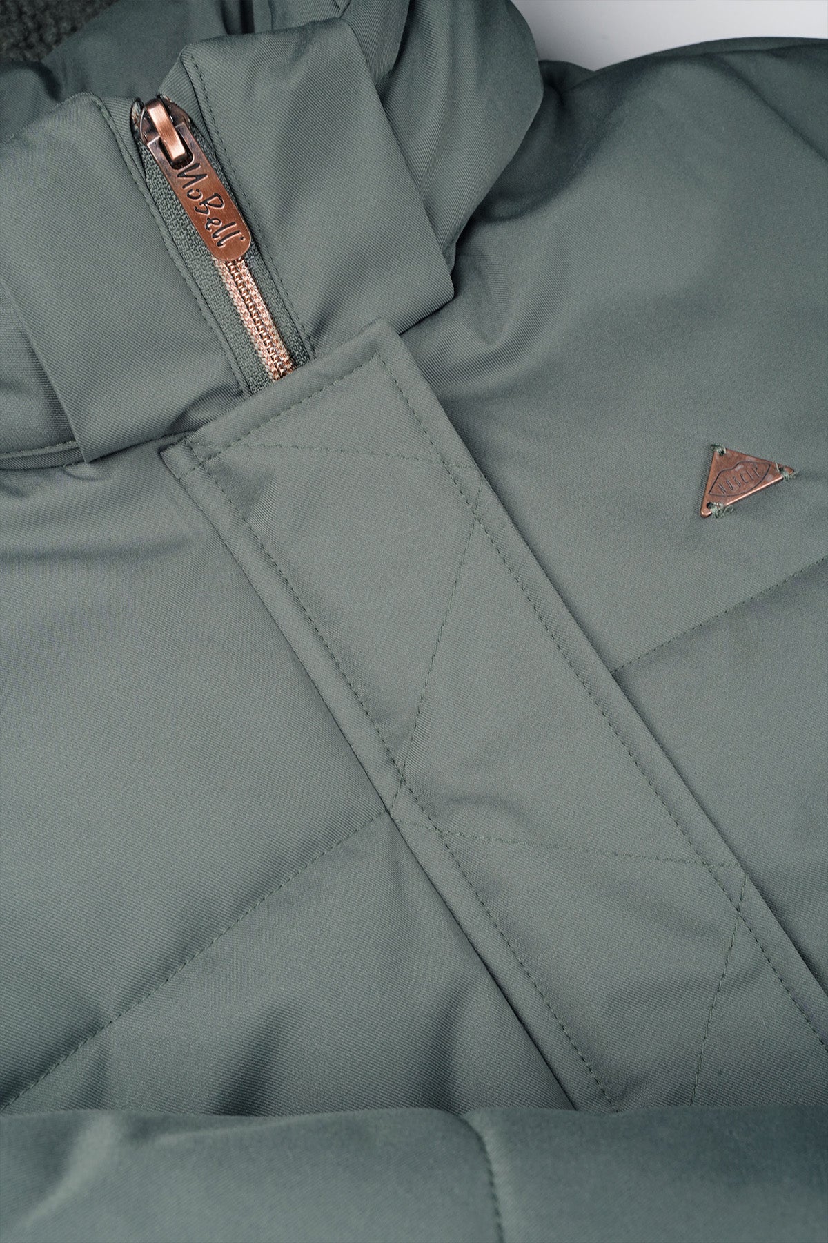 NoBell' Buffer Korte Jas met Capuchon Groen