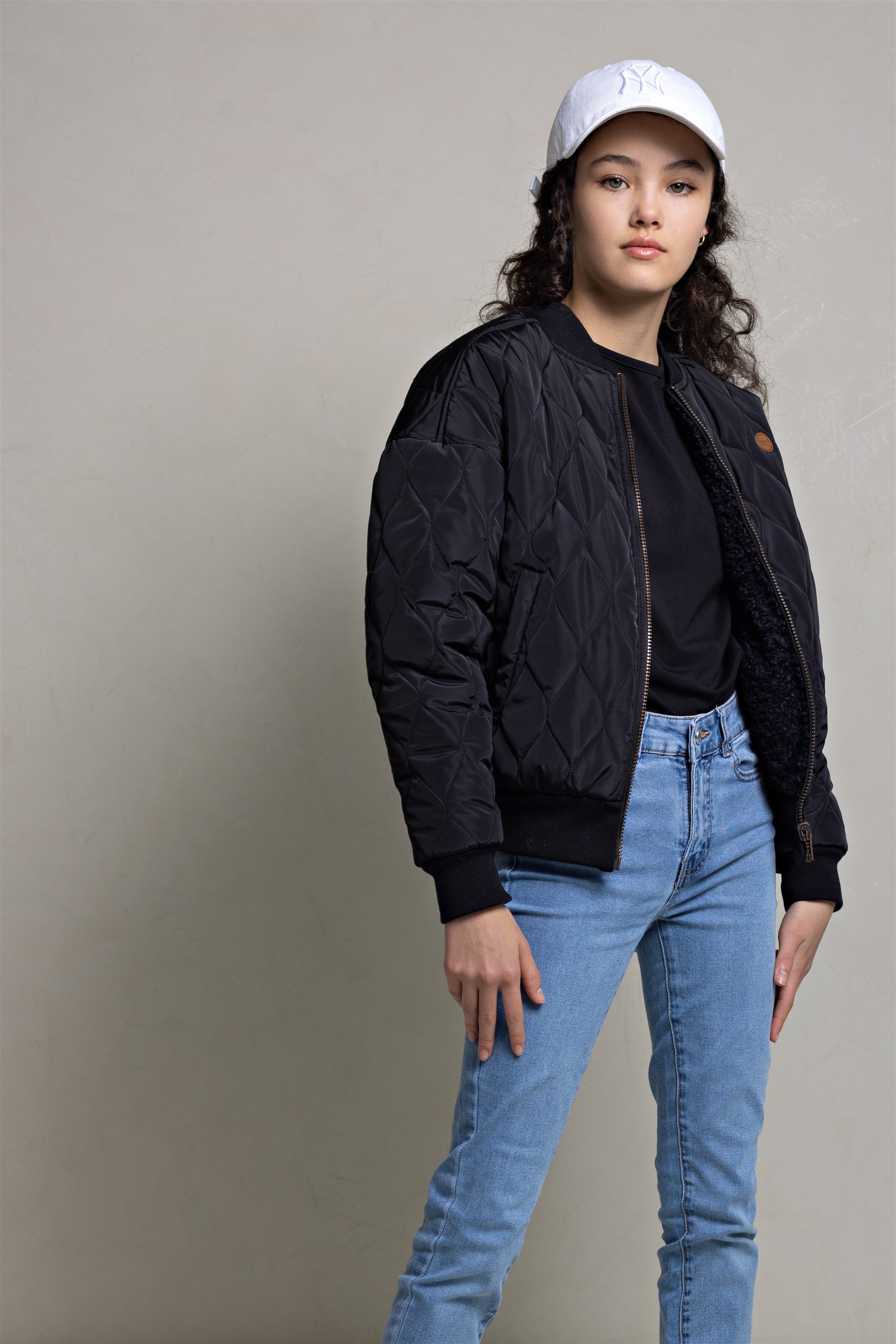 NoBell' Bombi Reversible Jas met Verborgen Capuchon Zwart