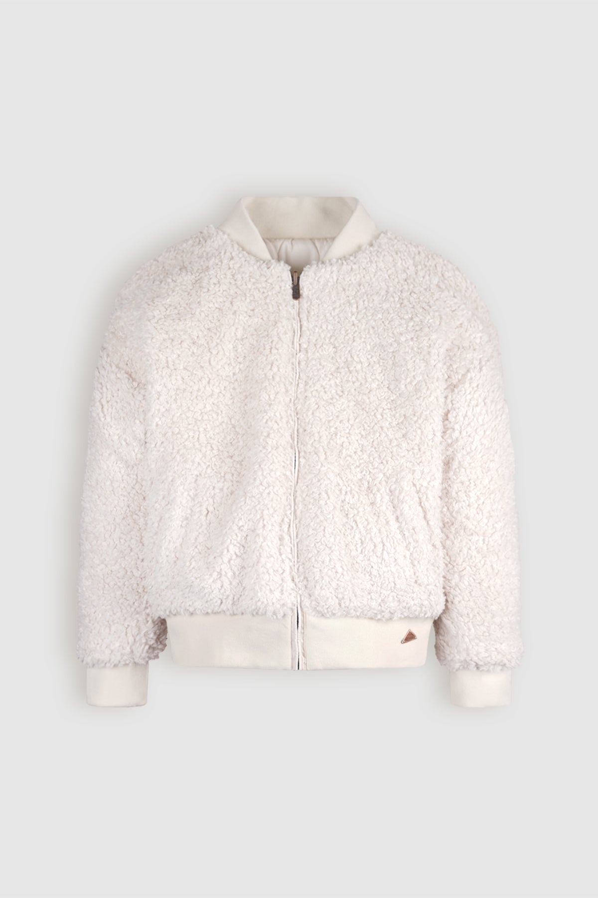 NoBell' Bombi Reversible Jas met Verborgen Capuchon Ivoor