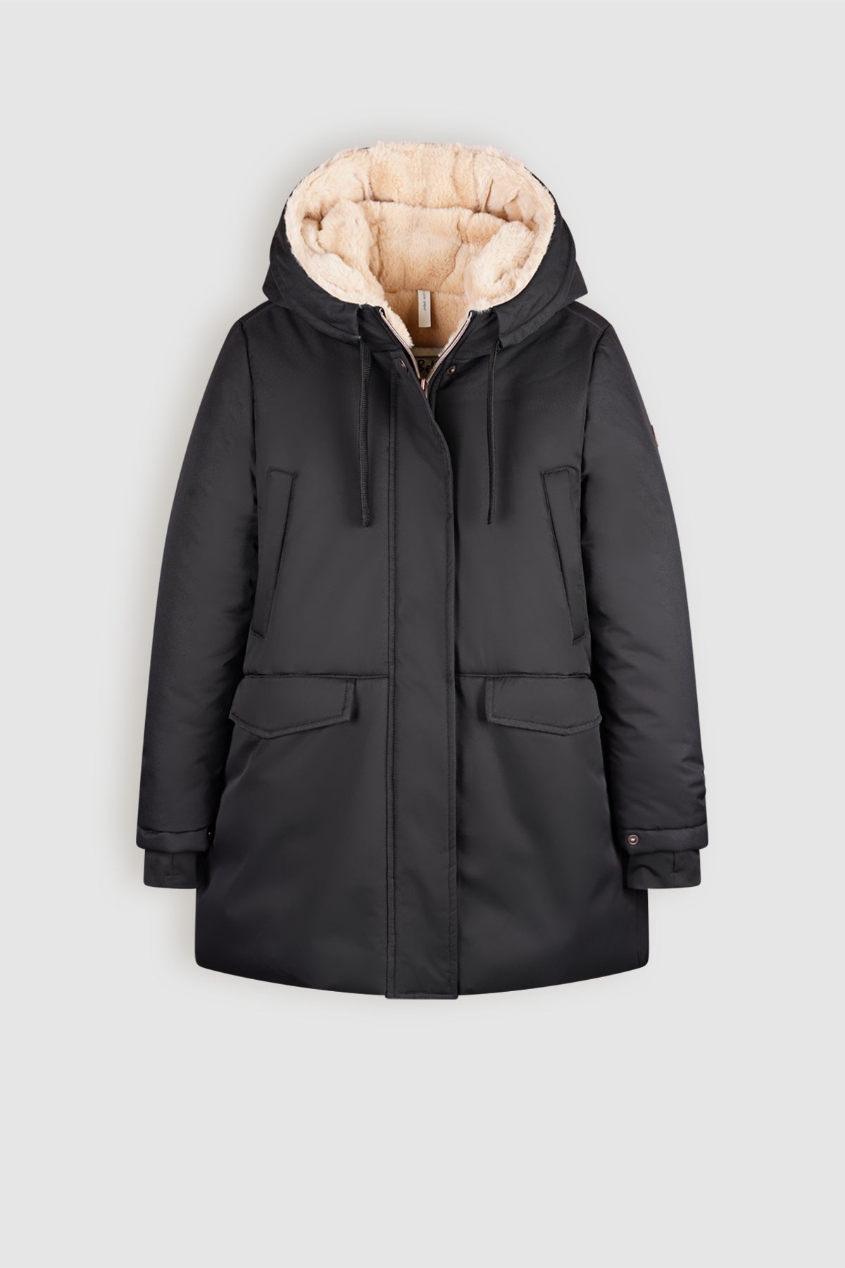 NoBell' Belvine Lange Jas met Capuchon Zwart