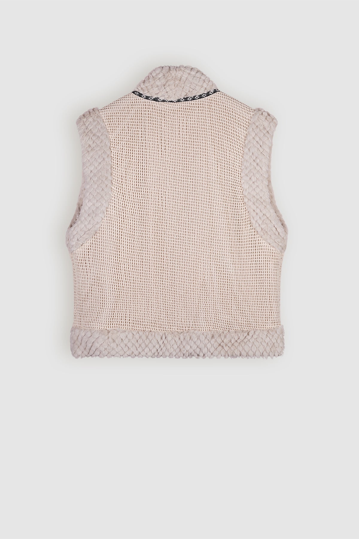 NoBell' Kiddy Fur Gilet Ivoor