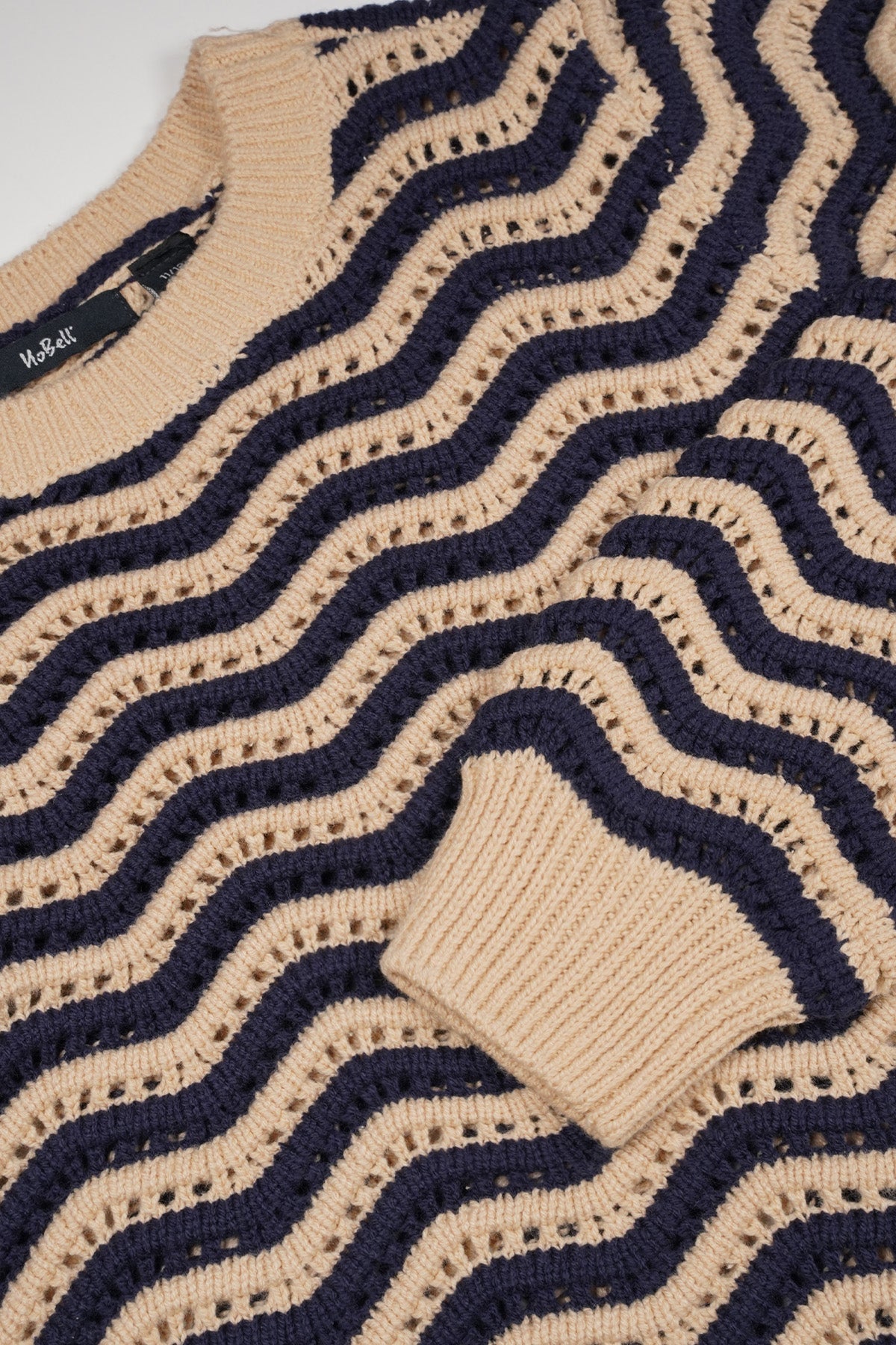 NoBell' Kela Ajour Gebreide Trui Ivoor