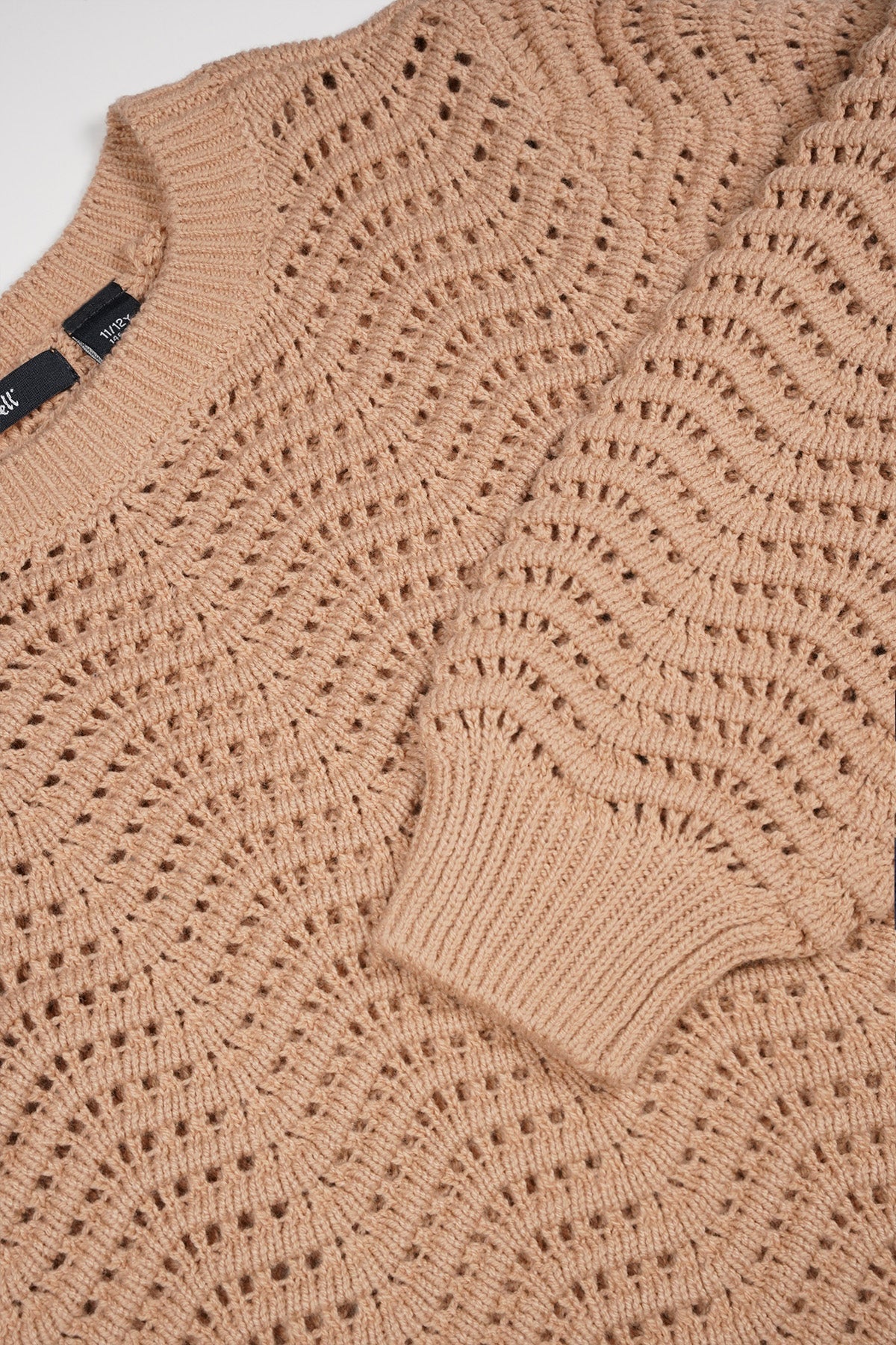 NoBell' Kela Ajour Gebreide Trui Zand