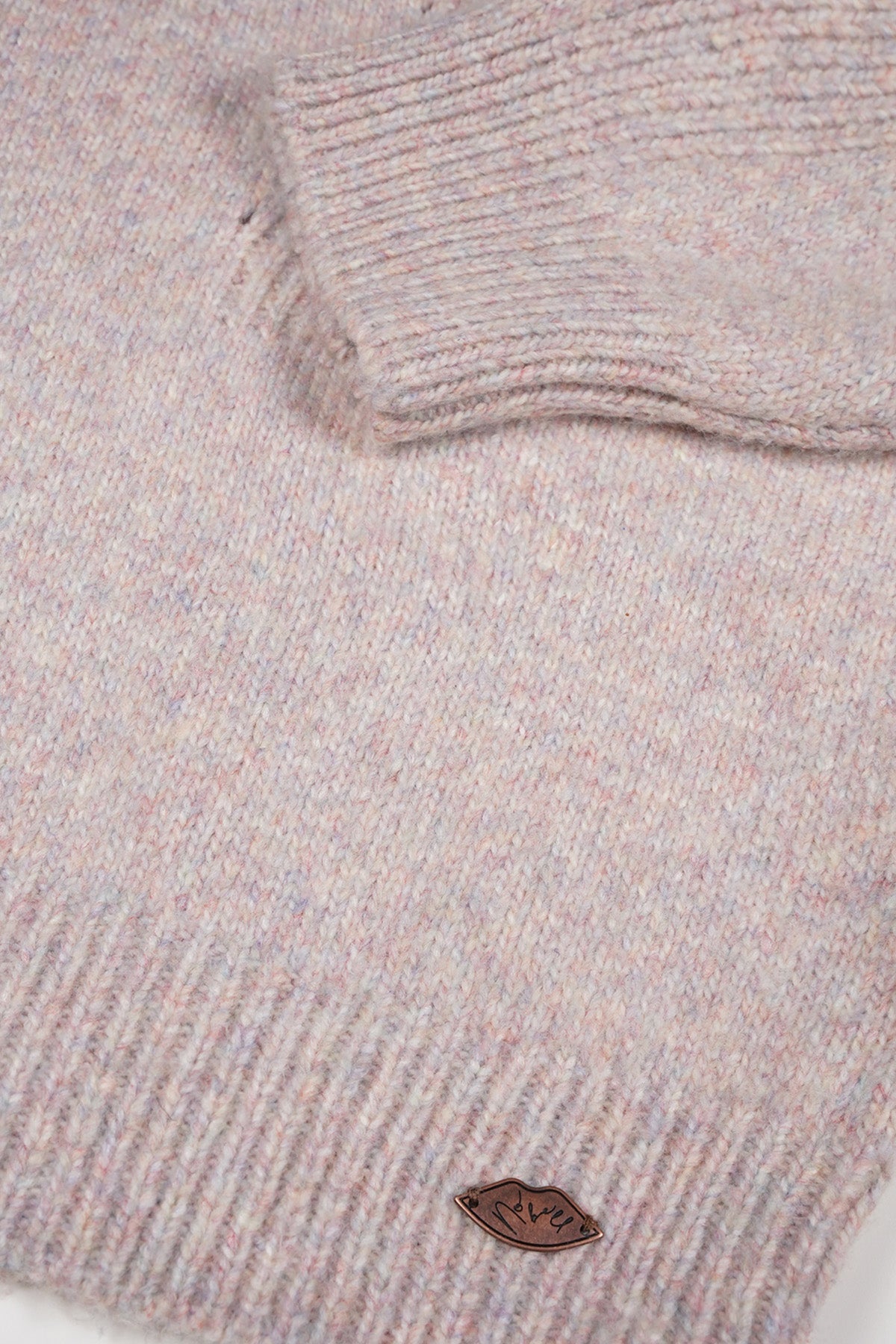 NoBell' Kesa Gebreide Trui Melange Ivoor