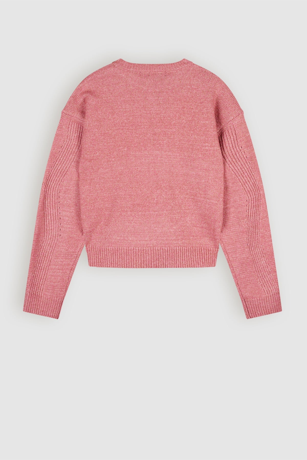 NoBell' Kesa Gebreide Trui Melange Donkerroze