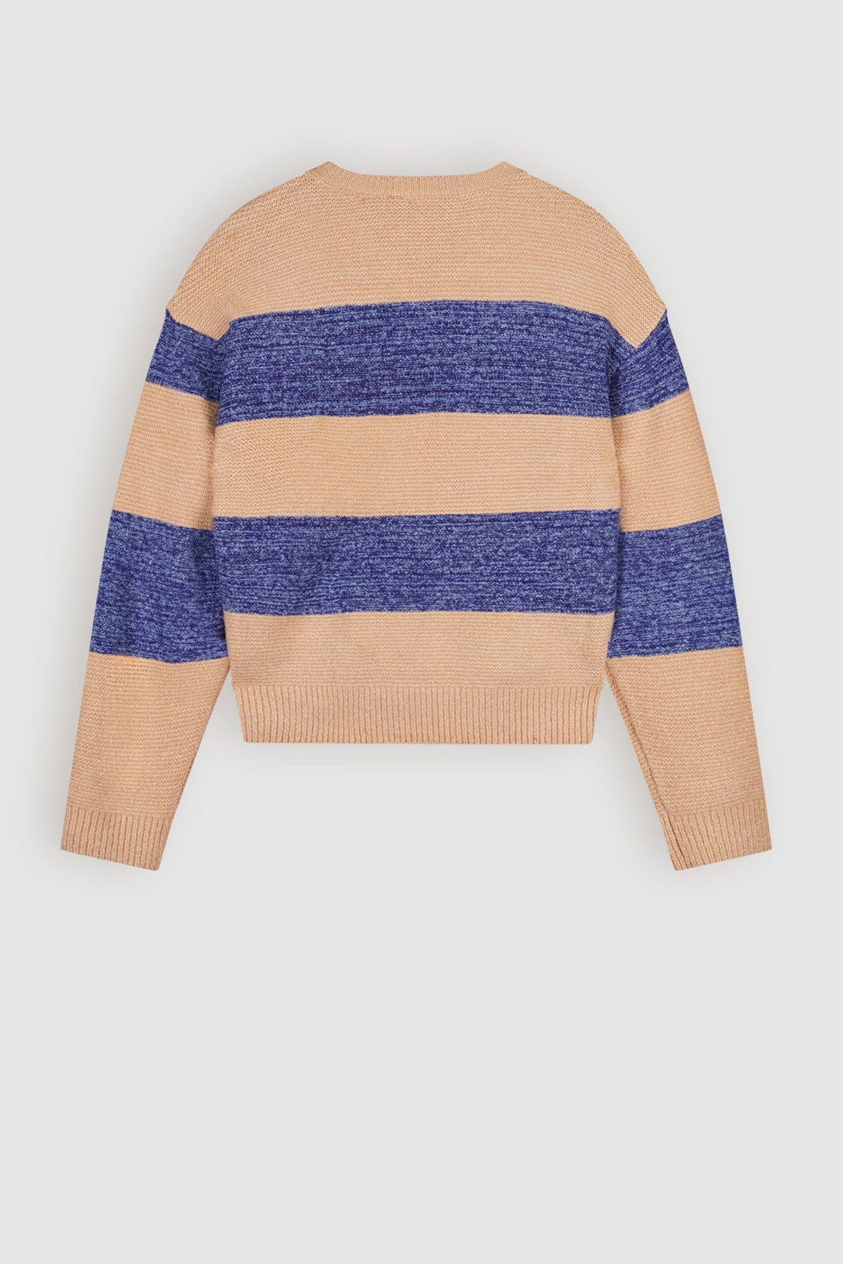 NoBell' Kessy Gebreide Gestreepte Cropped Trui Blauw