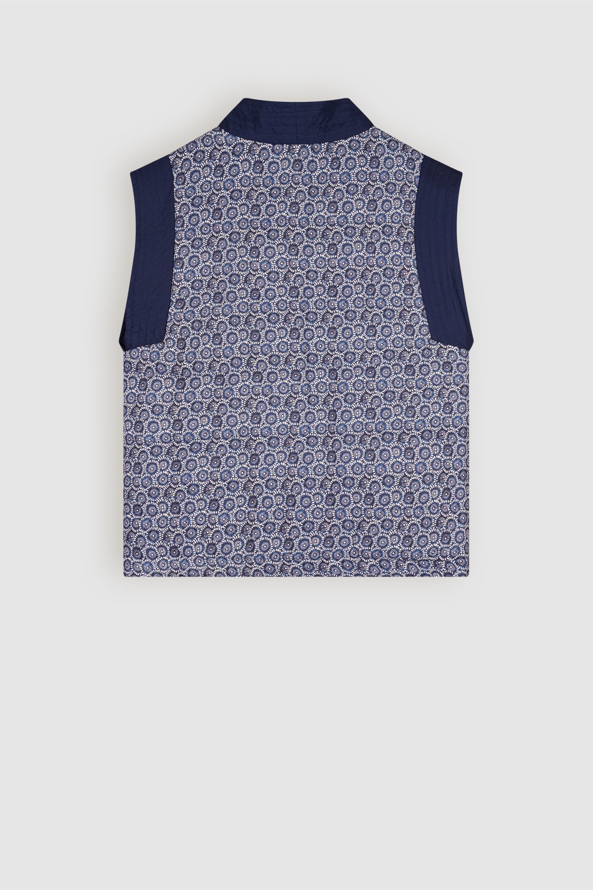 NoBell' Kilias Indigo Flower Kimono Gilet Blauw