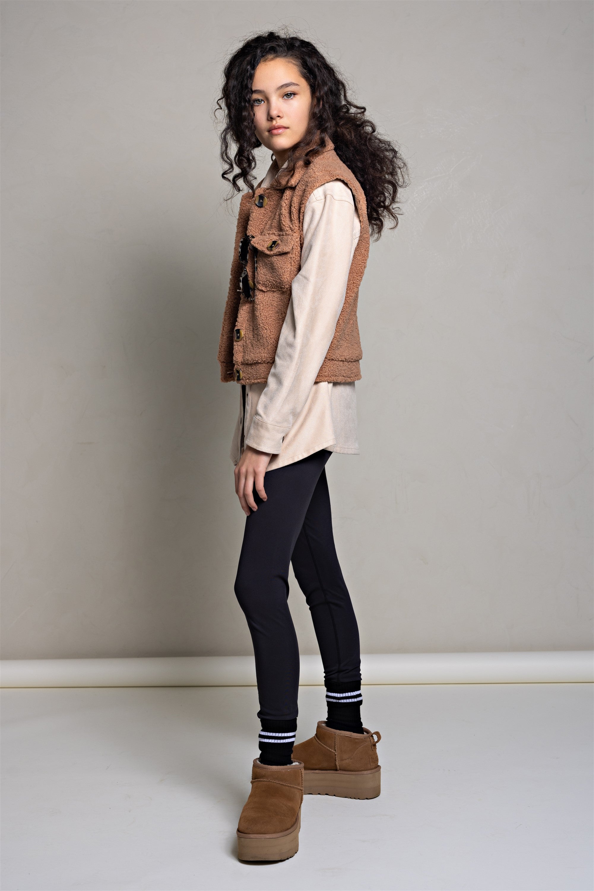 NoBell' Beddy Teddy Gilet Zand