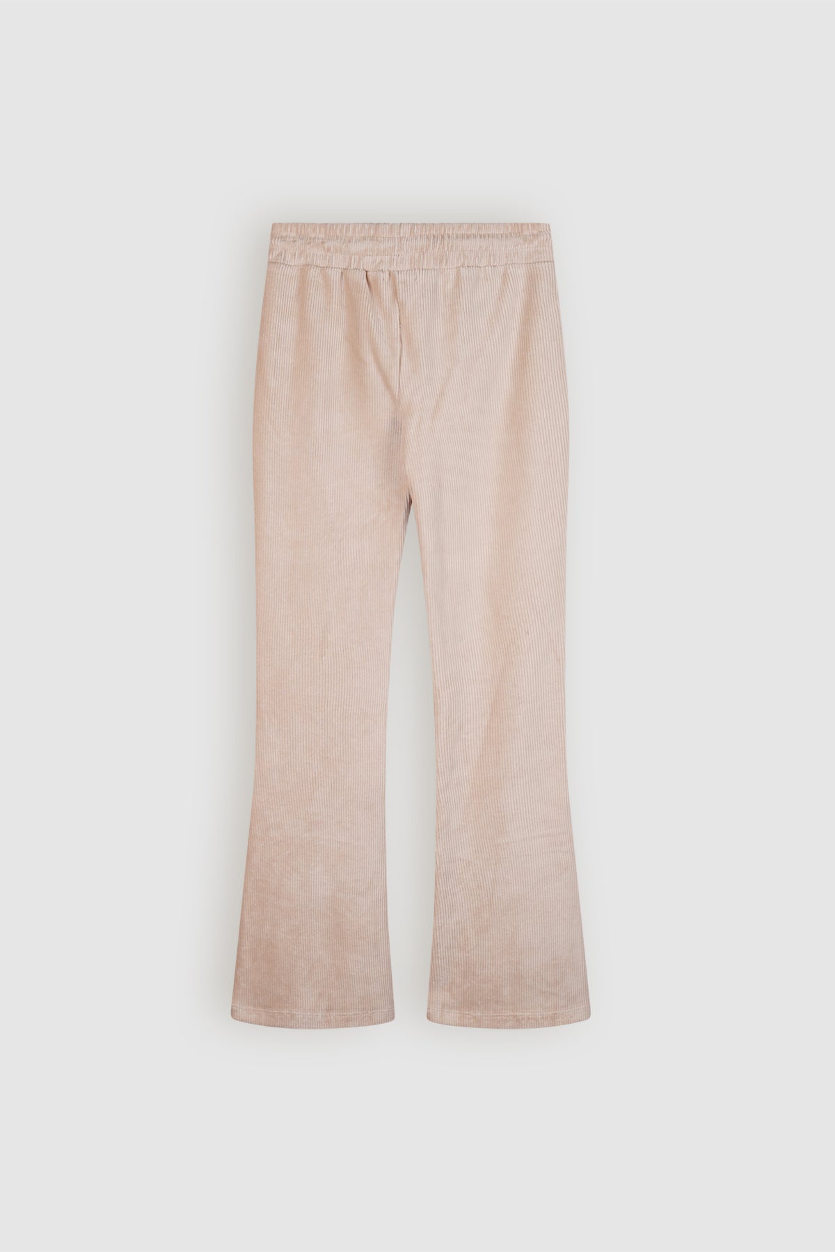 NoBell' Sady Velvet Rib Flared Broek Ivoor