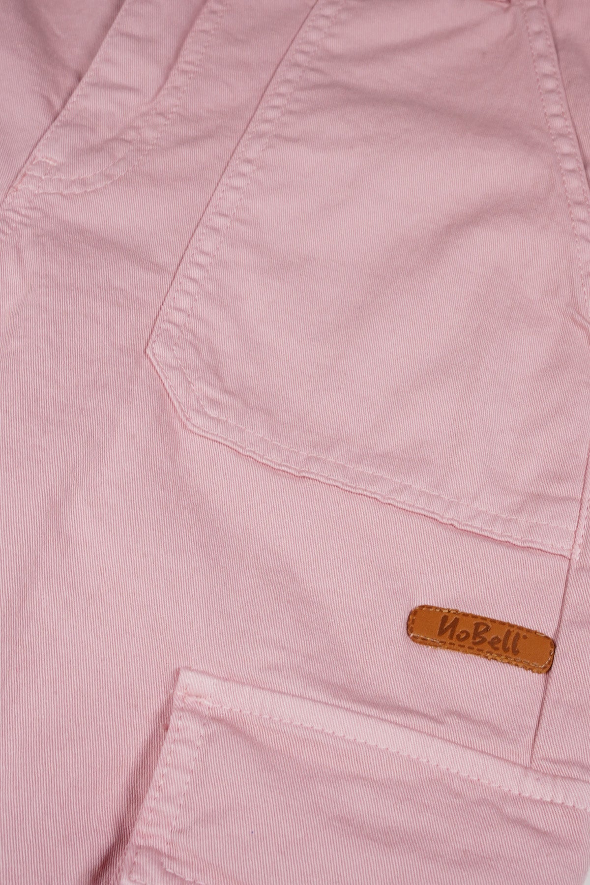 NoBell' Susy Garment Dyed Twill Cargo Broek Roze