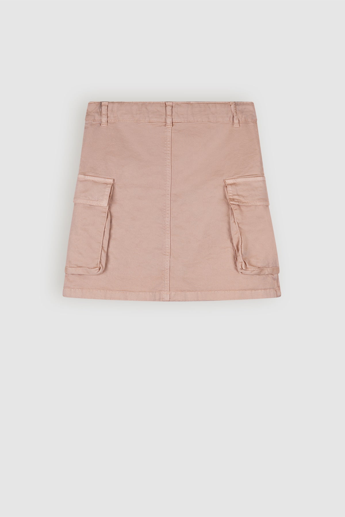 NoBell' Nadja Garment Dyed Twill Cargo Rok Zand