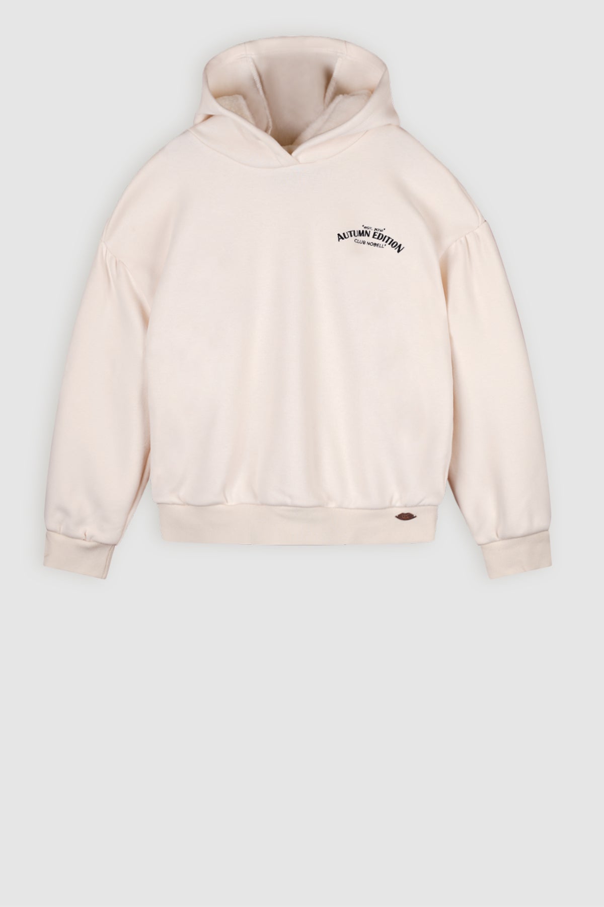 Kumy Zachte Sweater met Capuchon Ivoor