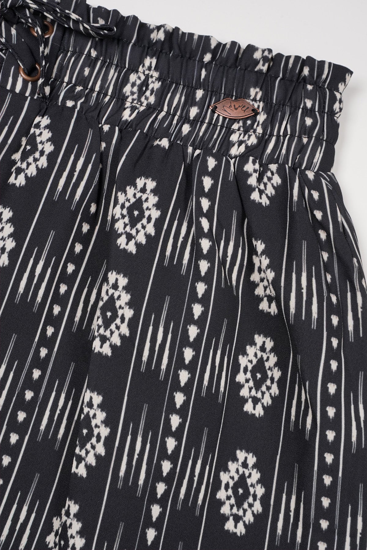 NoBell' Ninez Boho Geprinte Rok Zwart