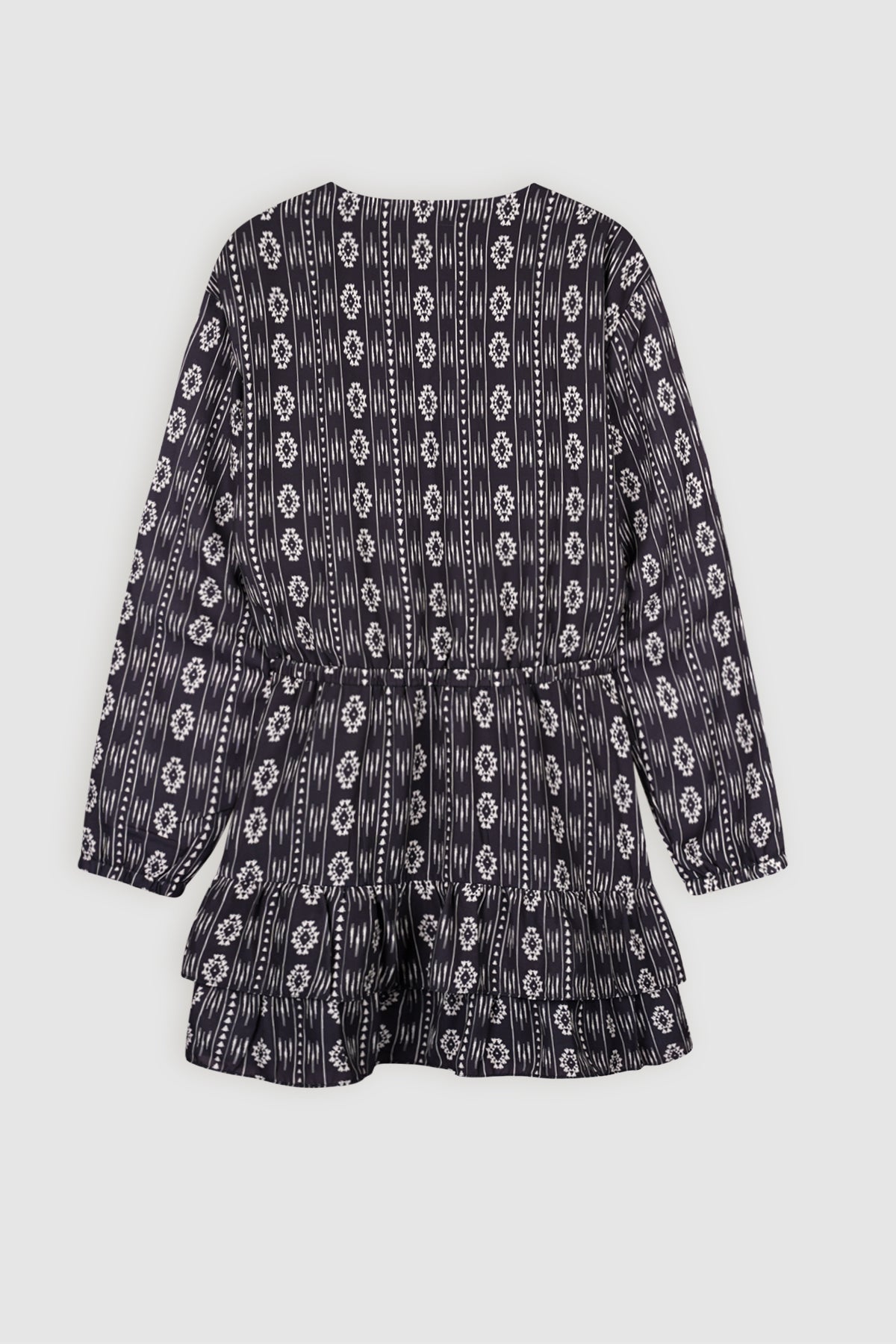 NoBell' Mayal Boho Geprinte Jurk Zwart