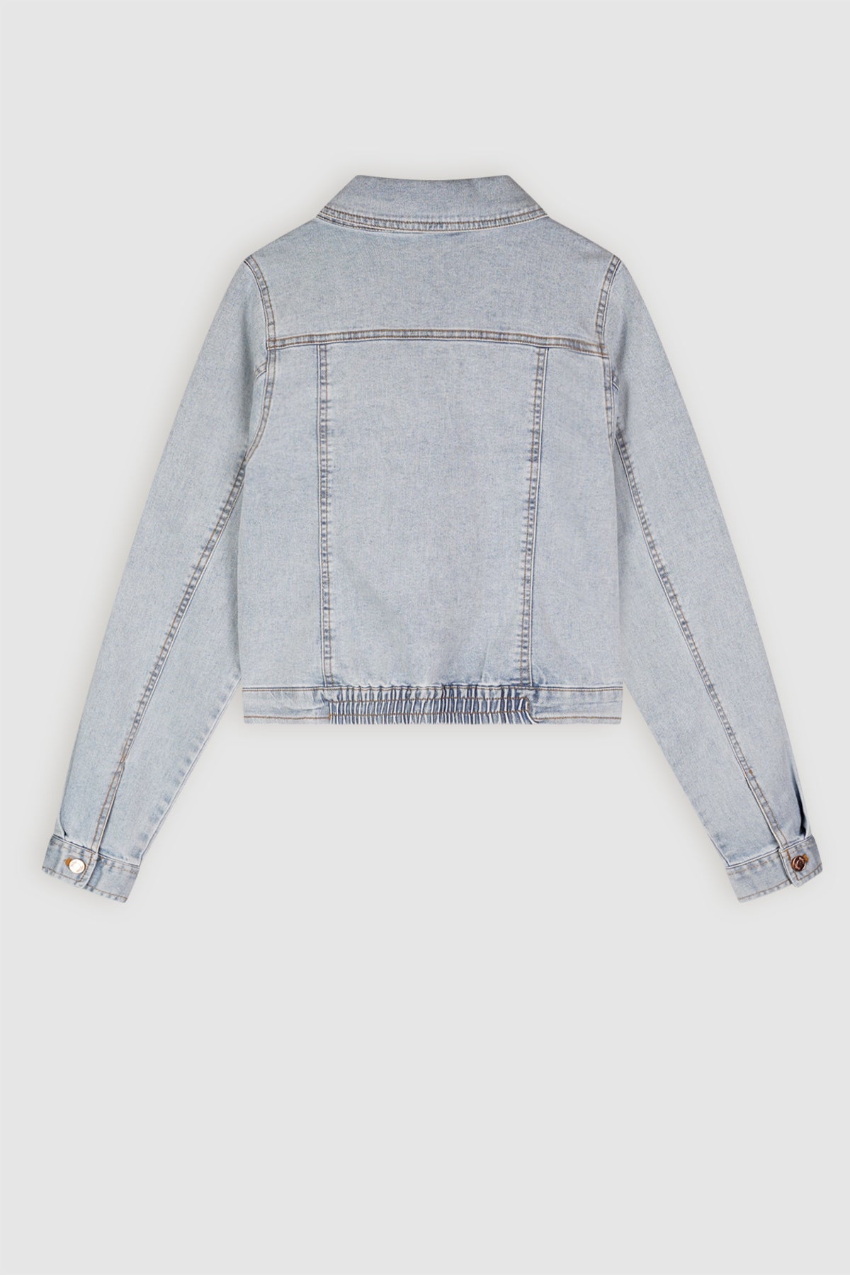 NoBell' Beaty Denim Jas Licht Blauw
