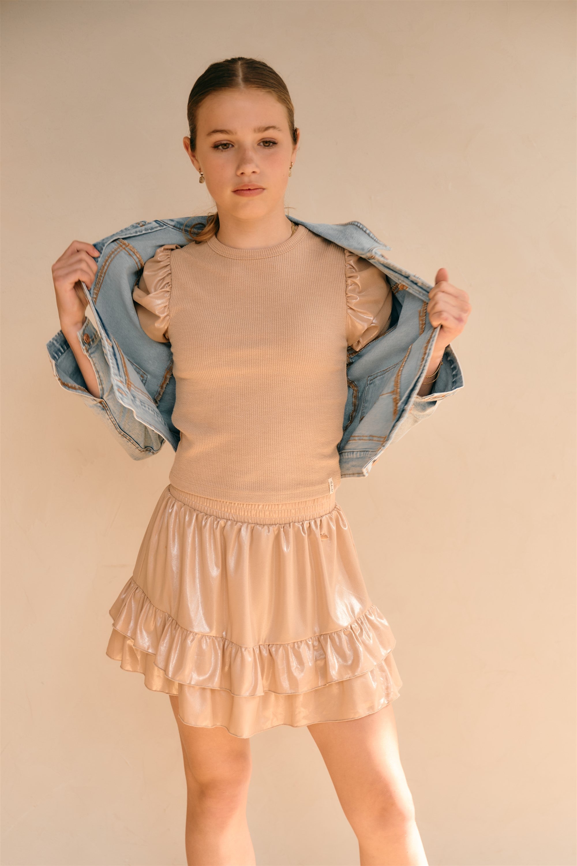 NoBell' Beaty Denim Jas Licht Blauw