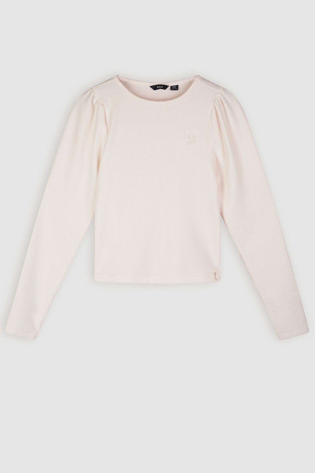 NoBell' Krew Melange Rib T-Shirt Elfenbein