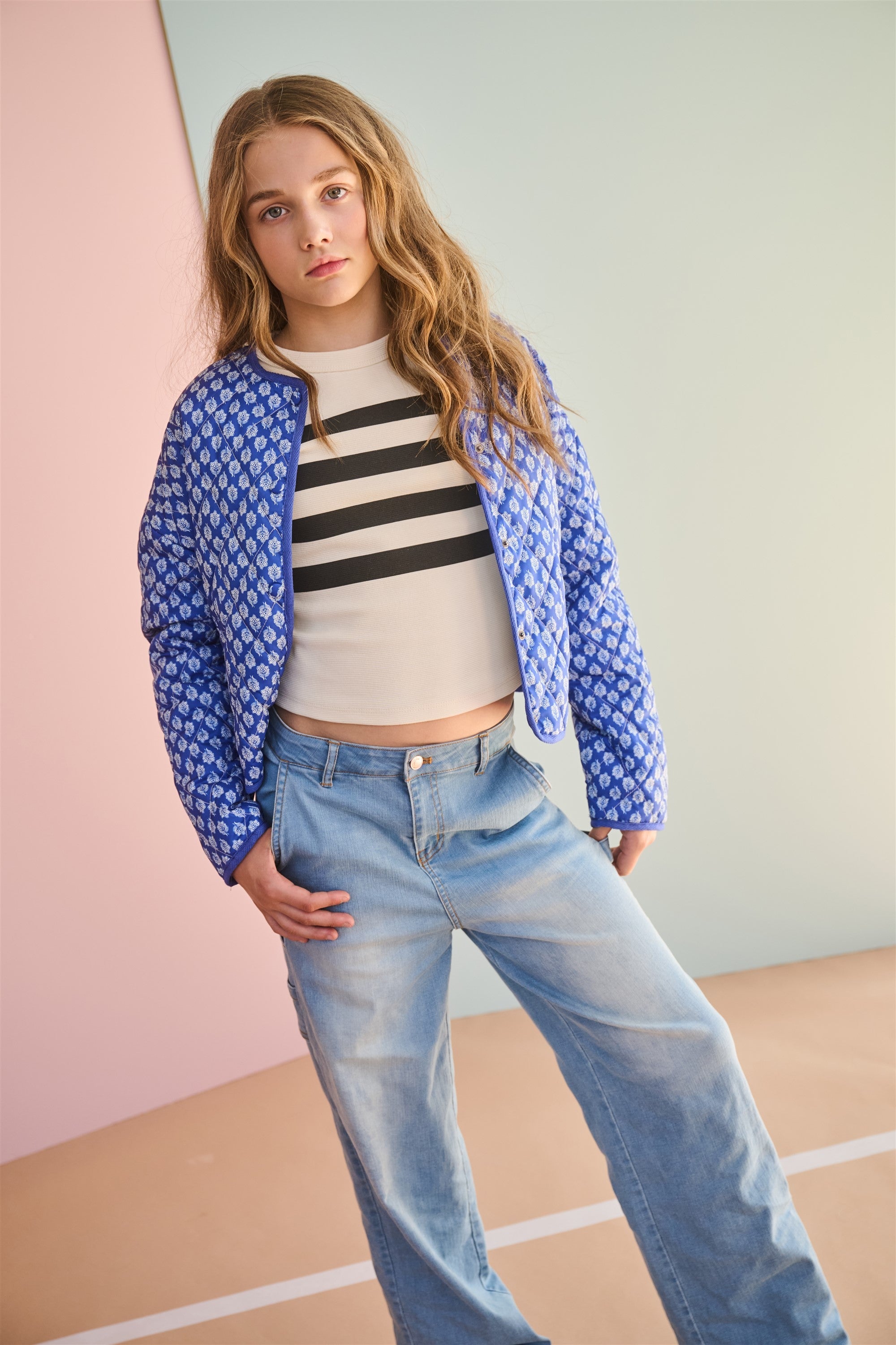 NoBell' Dimo Jas met Lichte Padding Blauw