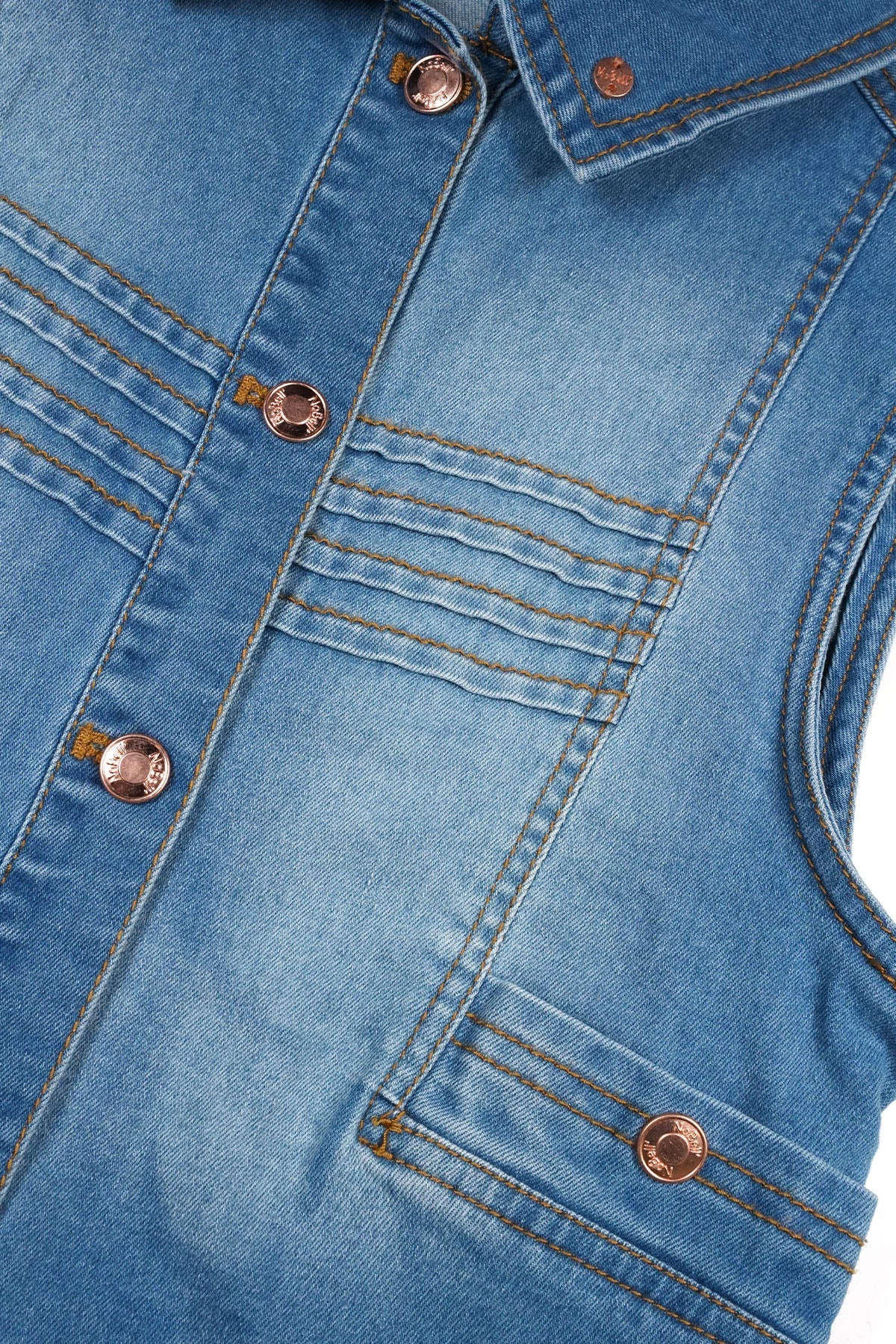 NoBell' Better Gilet Denim Blauw