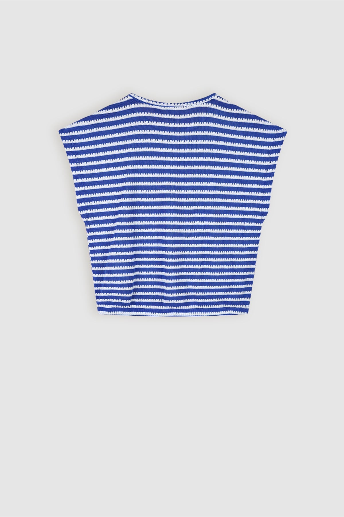 NoBell' Kawai Streep Top Blauw