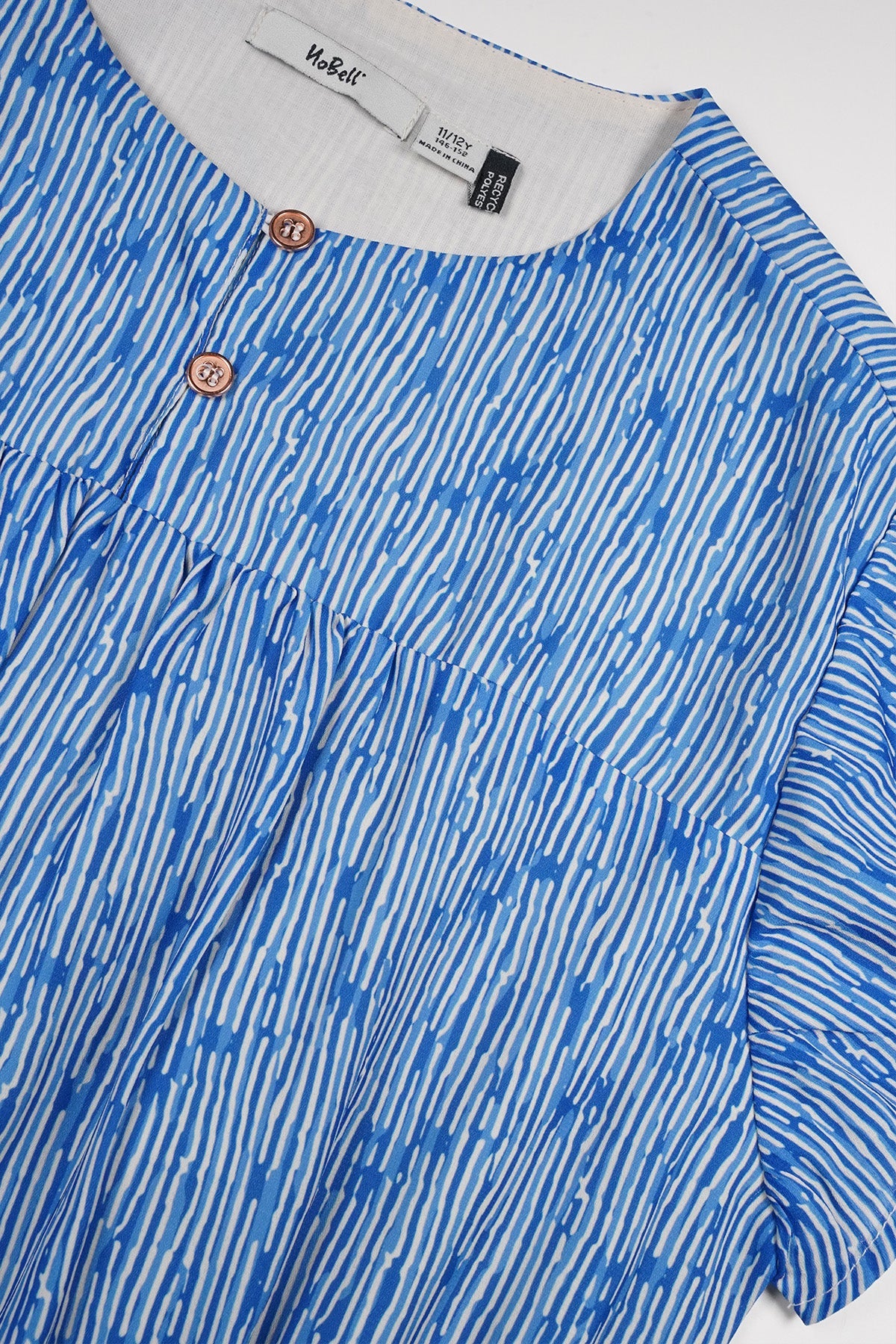 NoBell' Mayal AOP Jurk Blauw