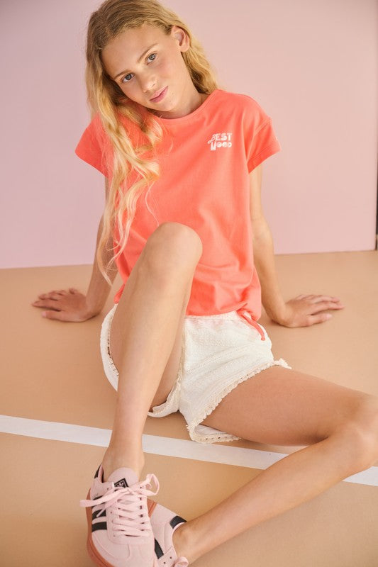 NoBell' Kase T-shirt Koraal