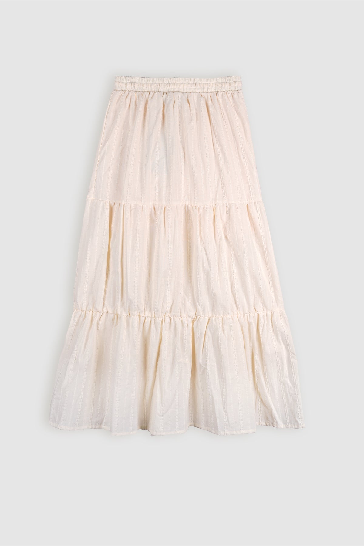 NoBell‘ Nael Maxirock mit hohem Schlitz in Elfenbein