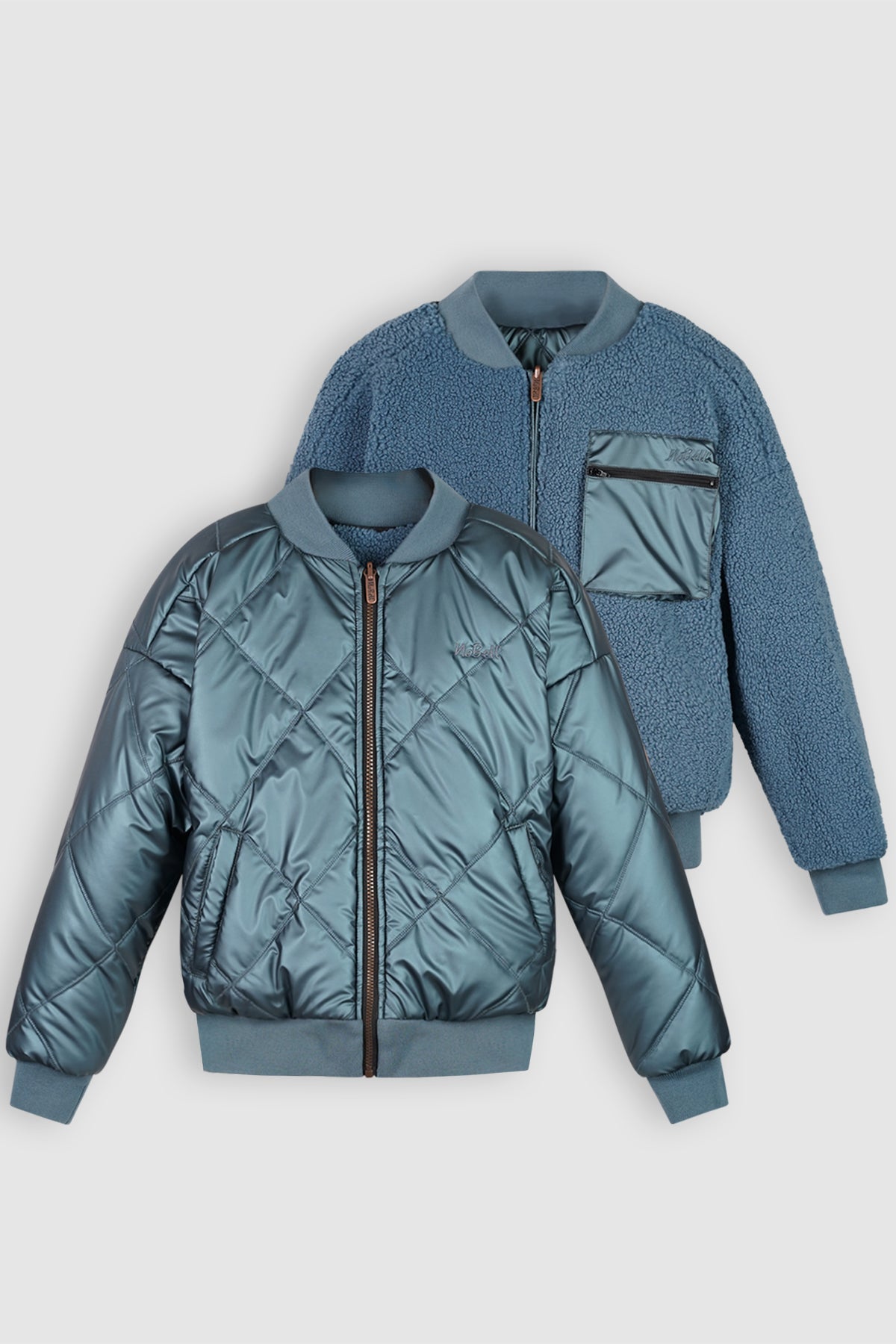 NoBell' Bomber Reversible Winterjas Blauw
