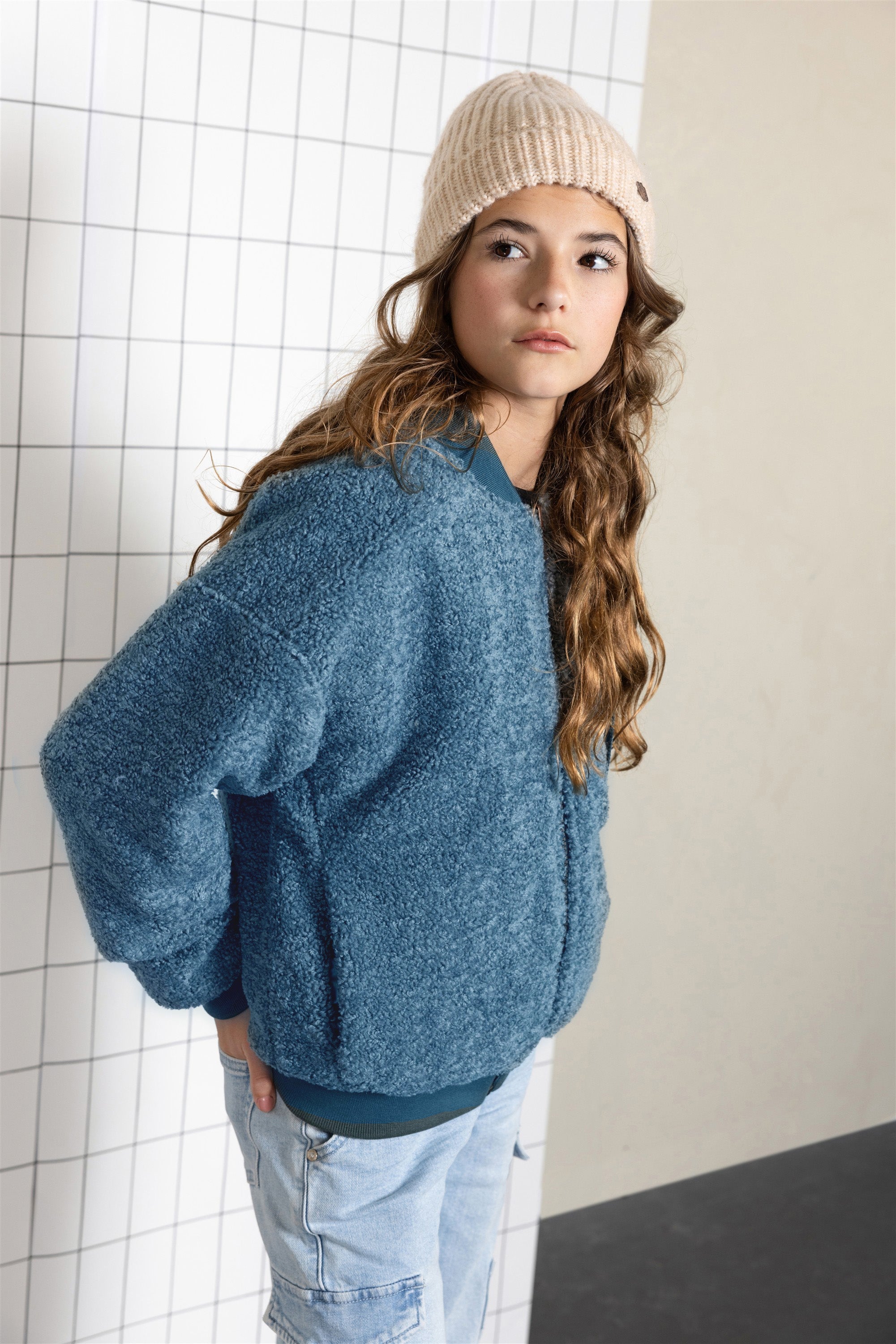 NoBell' Bomber Reversible Winterjas Blauw