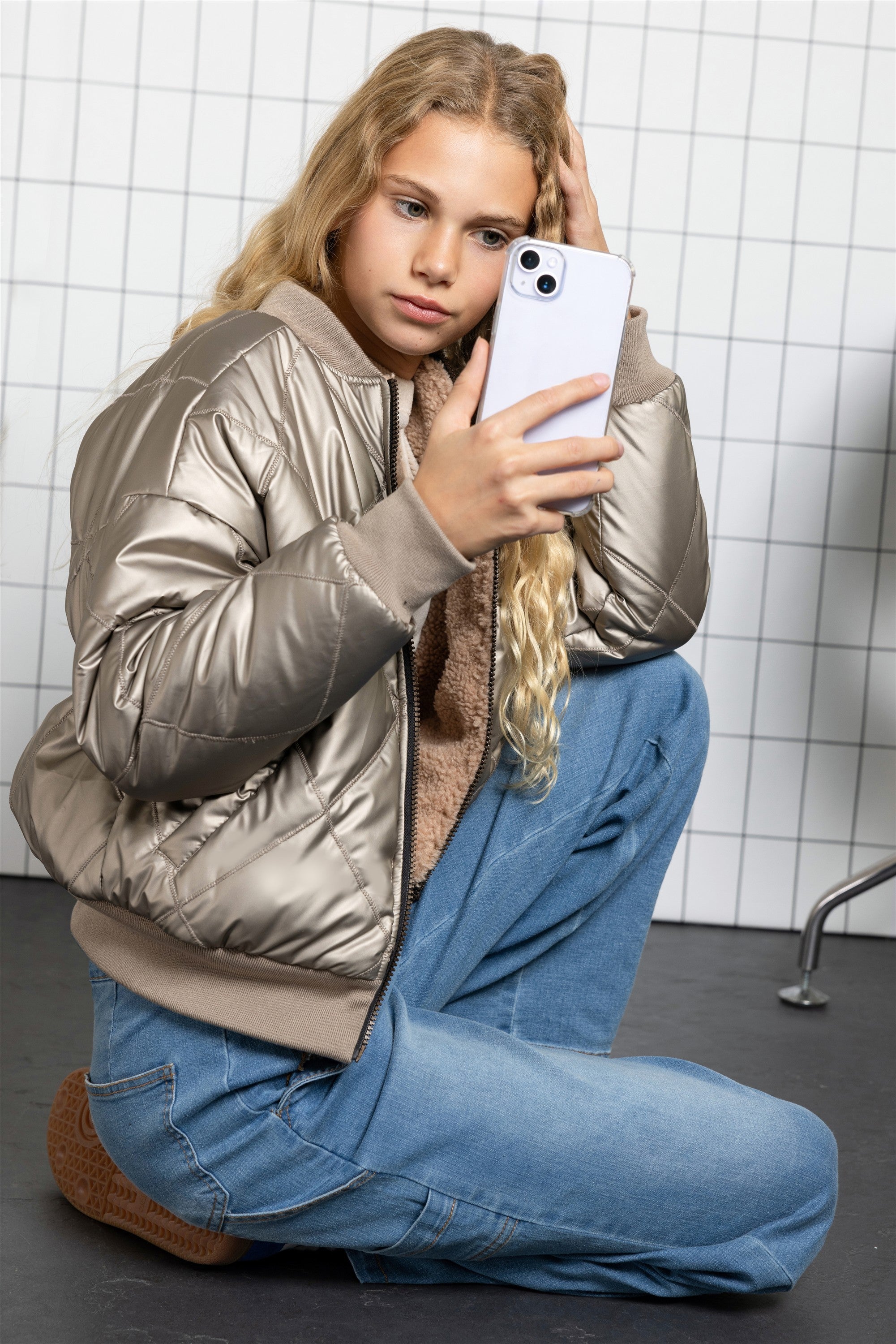 NoBell' Bomber Reversible Winterjas Bronze