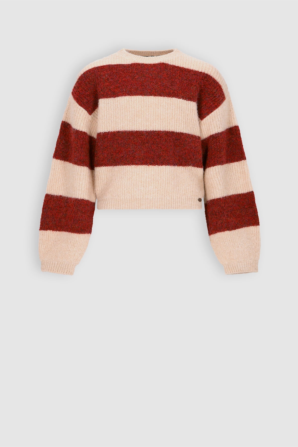 NoBell' Kate Colorblock Trui Donkerrood