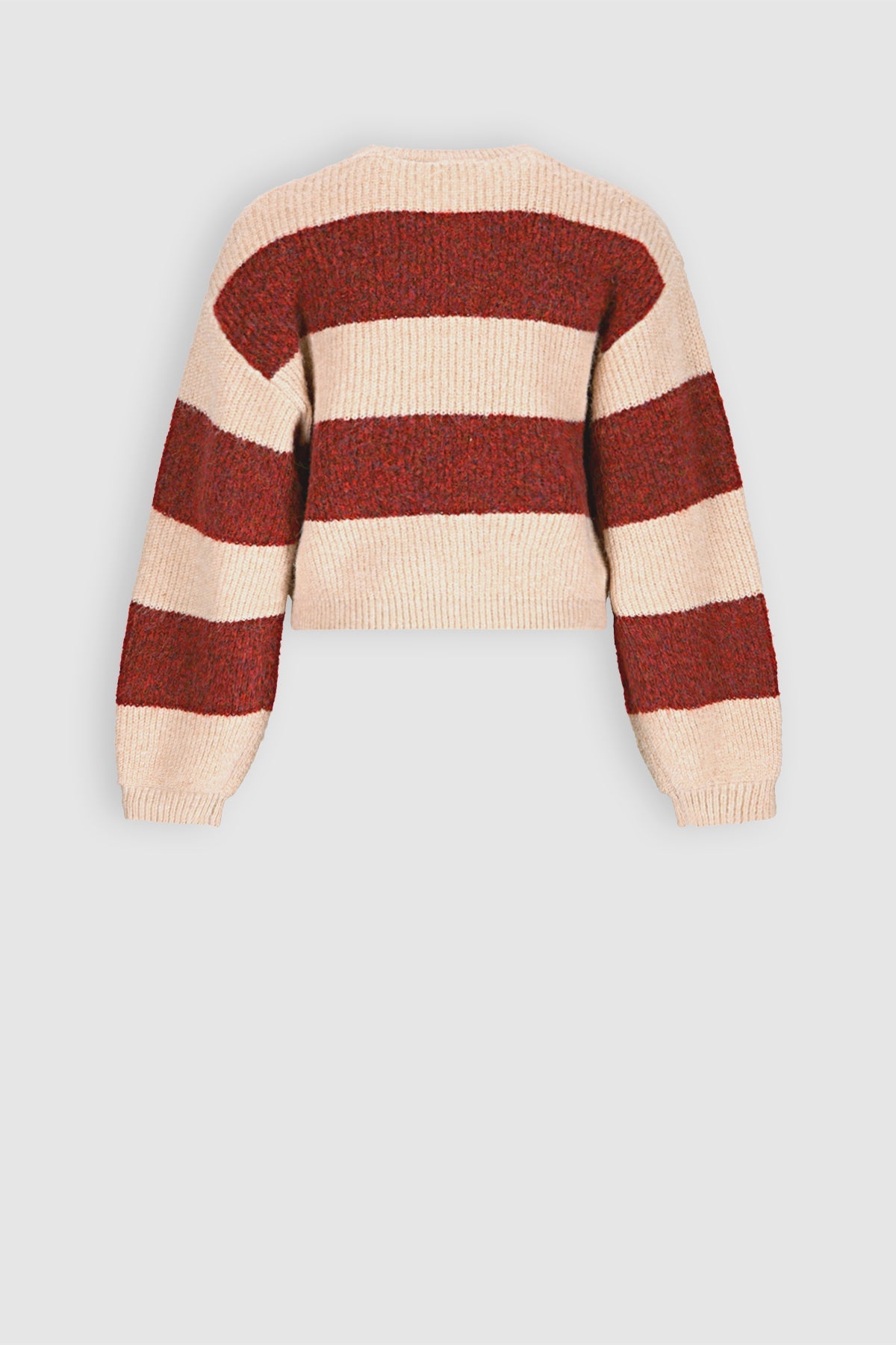 NoBell' Kate Colorblock Trui Donkerrood